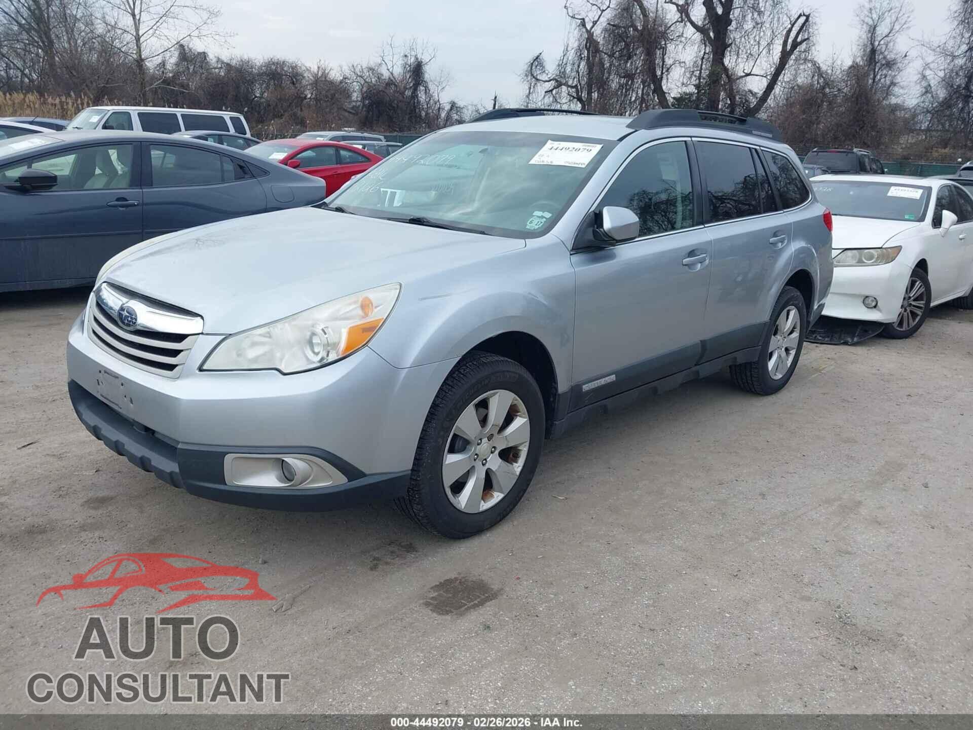 SUBARU OUTBACK 2012 - 4S4BRBCC2C3290675