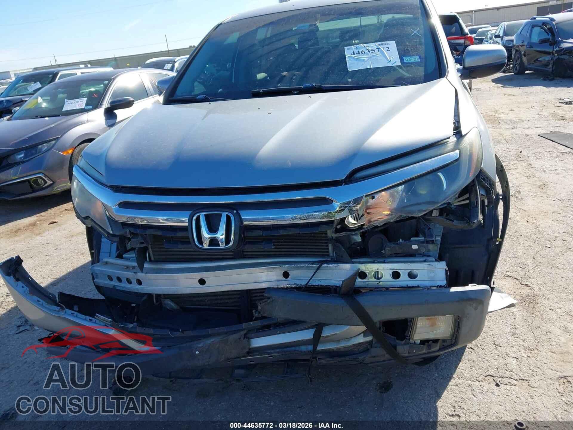 HONDA RIDGELINE 2017 - 5FPYK2F40HB004671