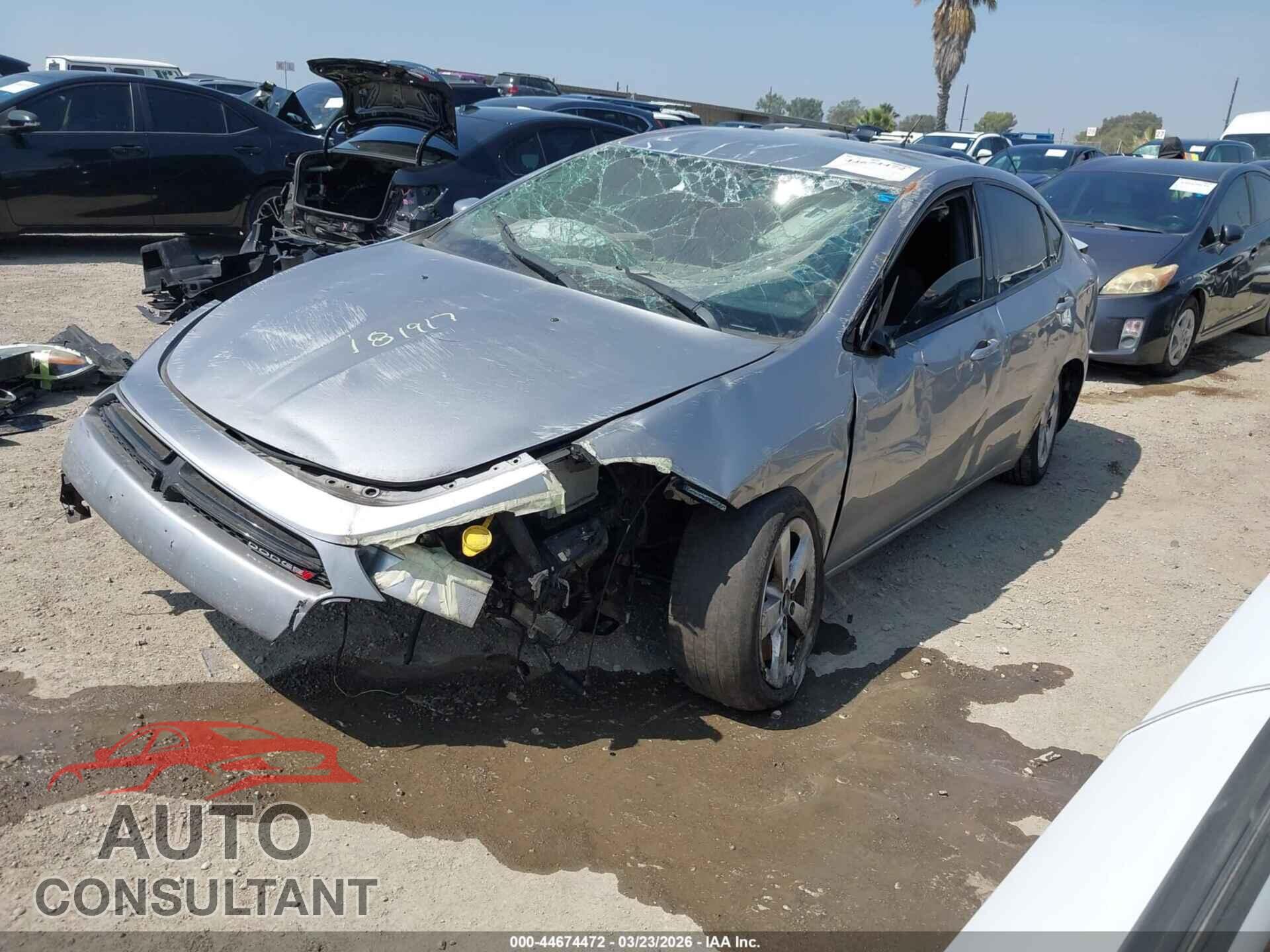 DODGE DART 2015 - 1C3CDFBB5FD158973