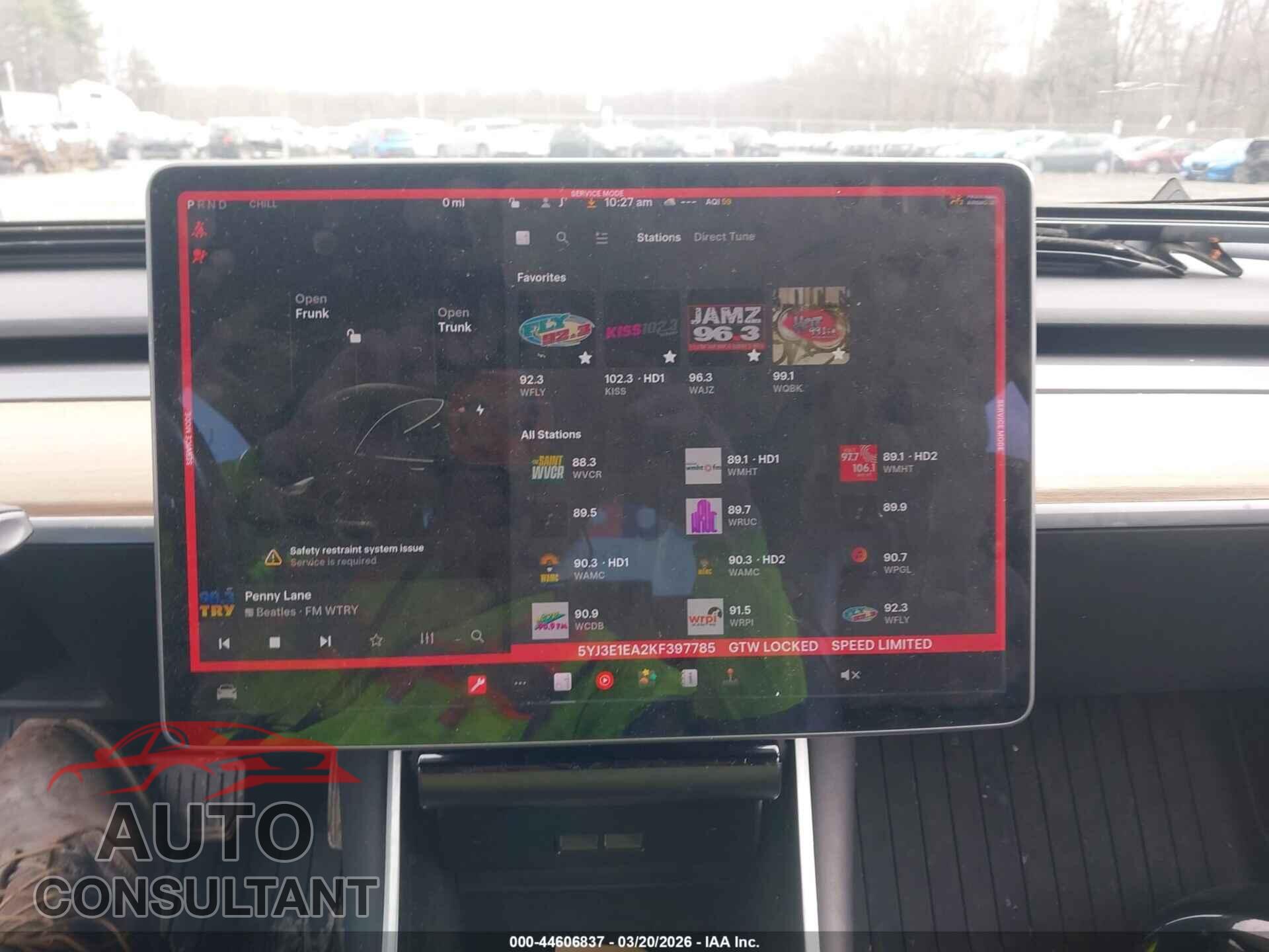TESLA MODEL 3 2019 - 5YJ3E1EA2KF397785
