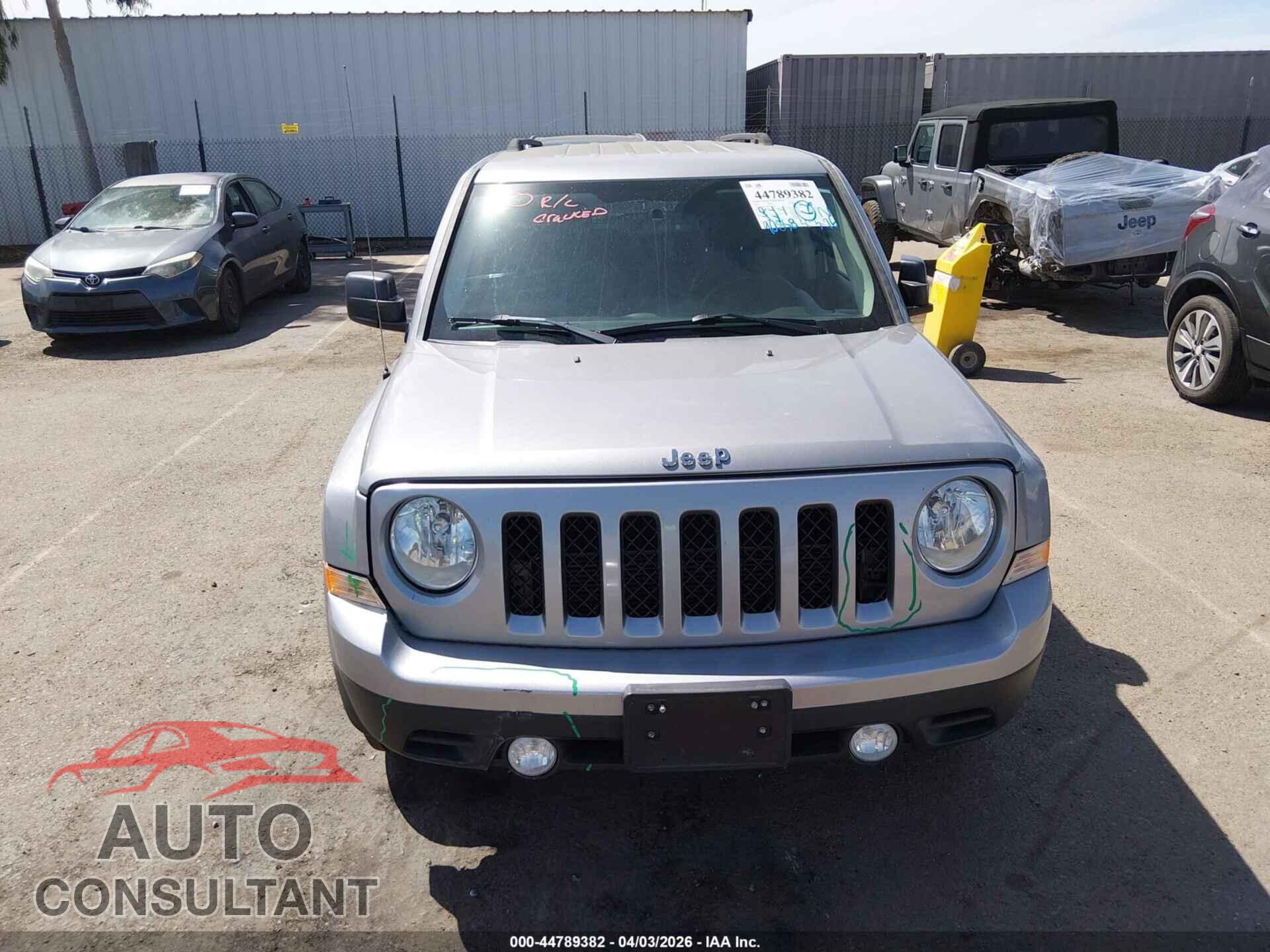 JEEP PATRIOT 2017 - 1C4NJPBB5HD103817