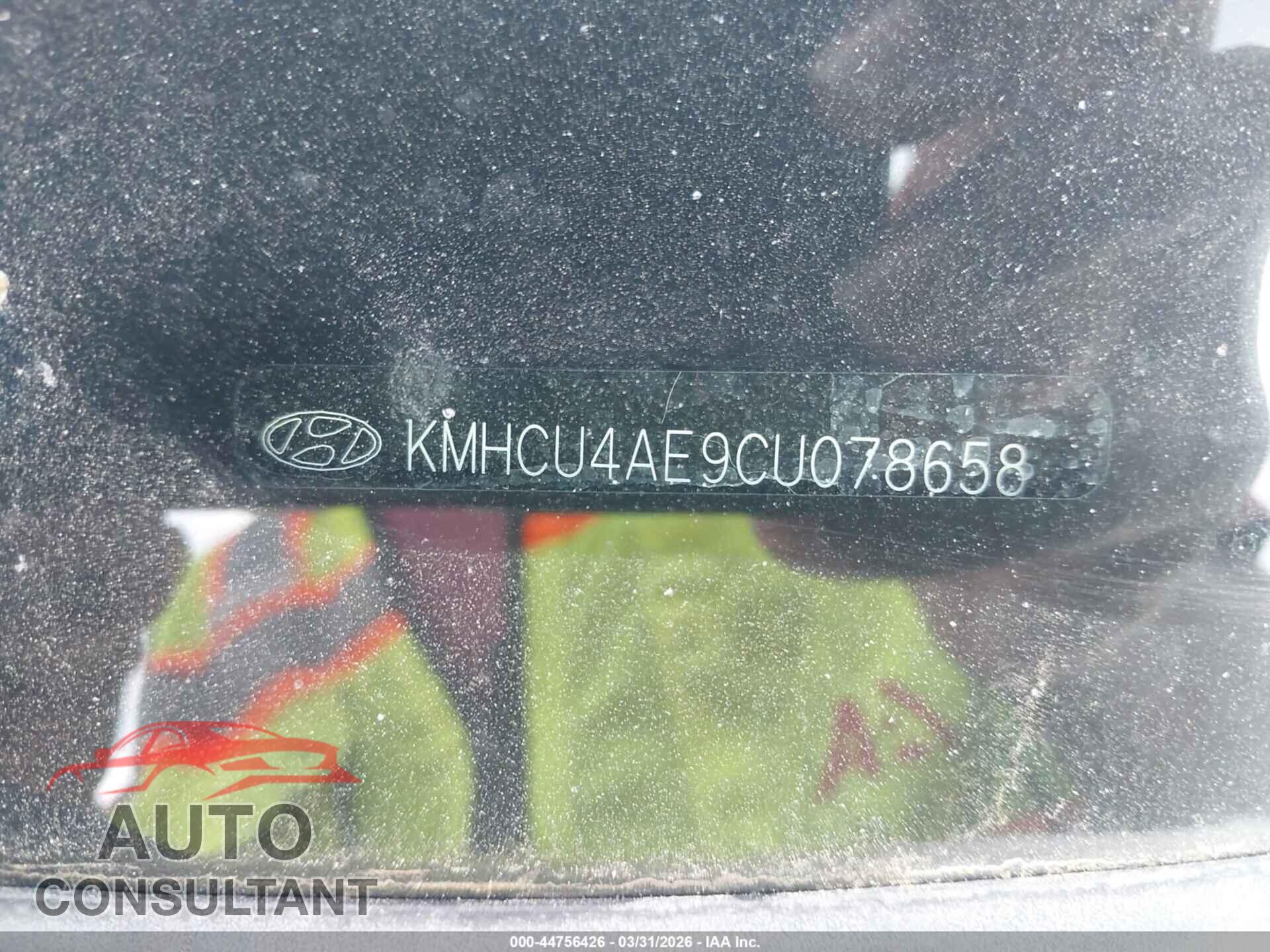 HYUNDAI ACCENT 2012 - KMHCU4AE9CU078658