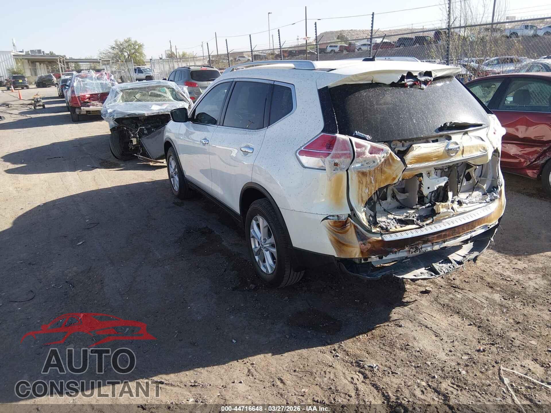NISSAN ROGUE 2016 - KNMAT2MV9GP654137