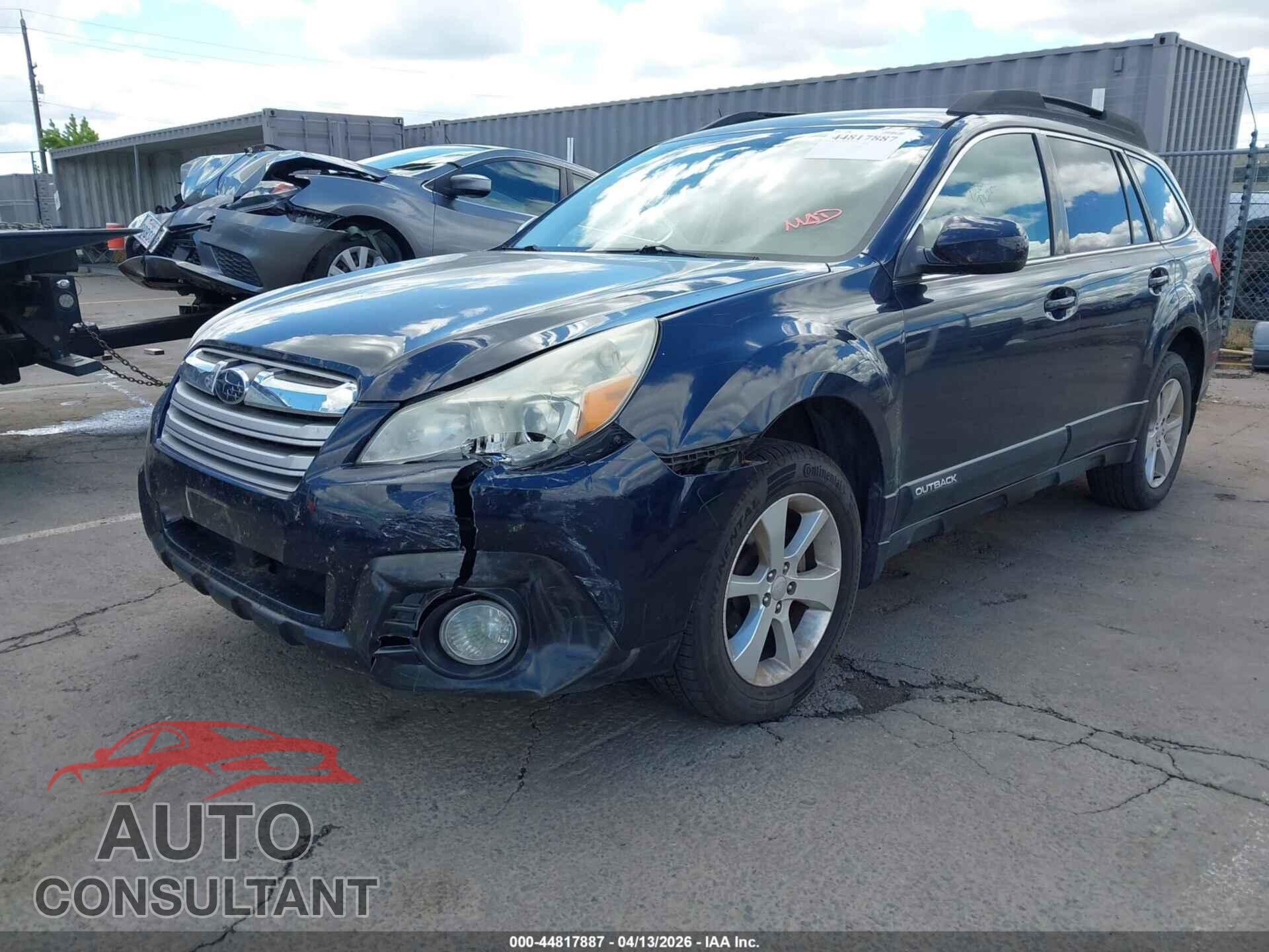 SUBARU OUTBACK 2013 - 4S4BRBCC5D3210383