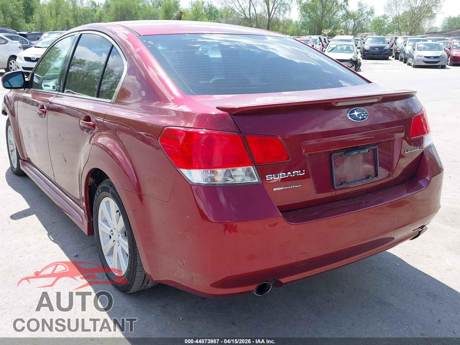 SUBARU LEGACY 2012 - 4S3BMCC64C3002206