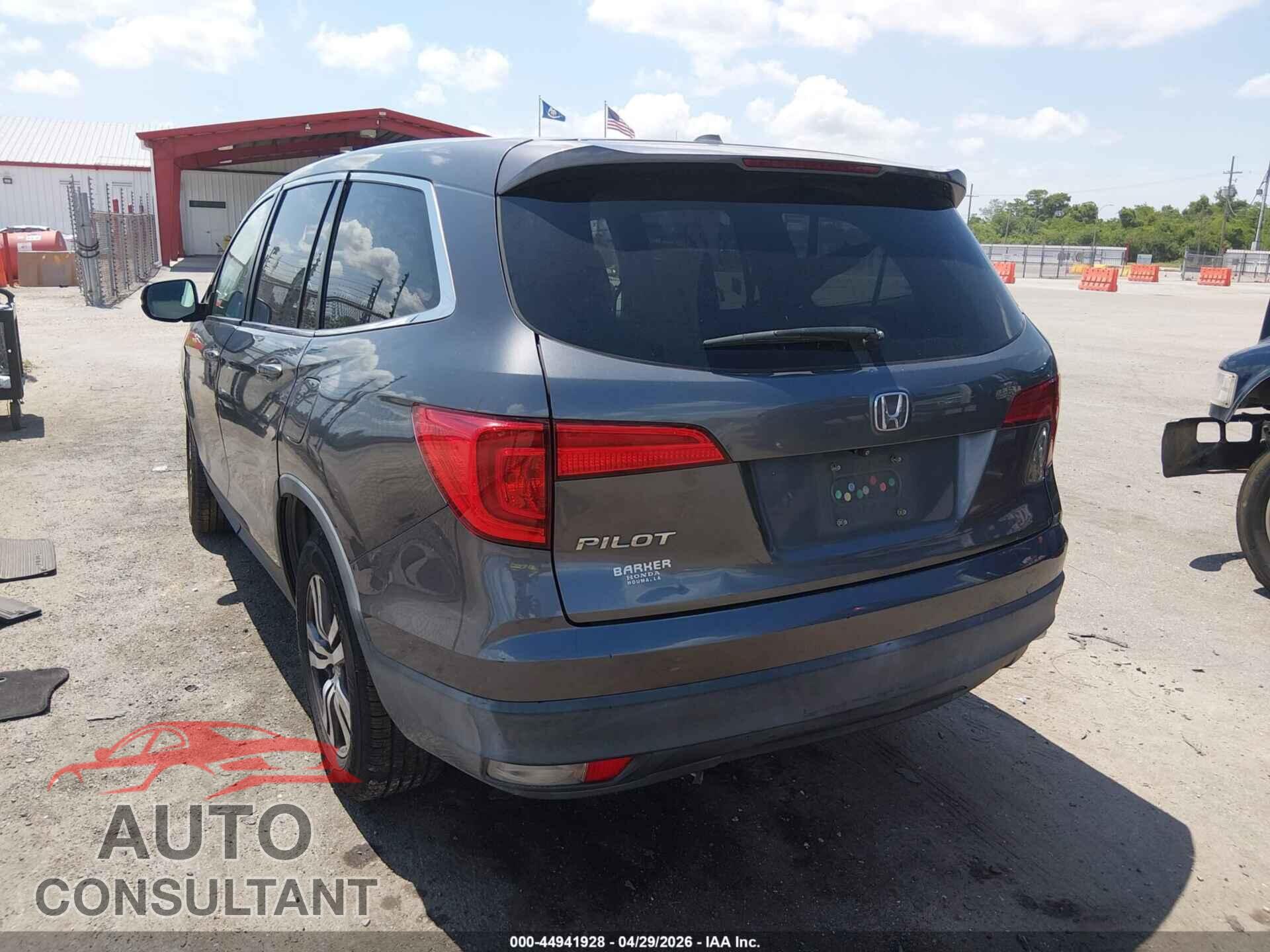 HONDA PILOT 2016 - 5FNYF5H58GB012391