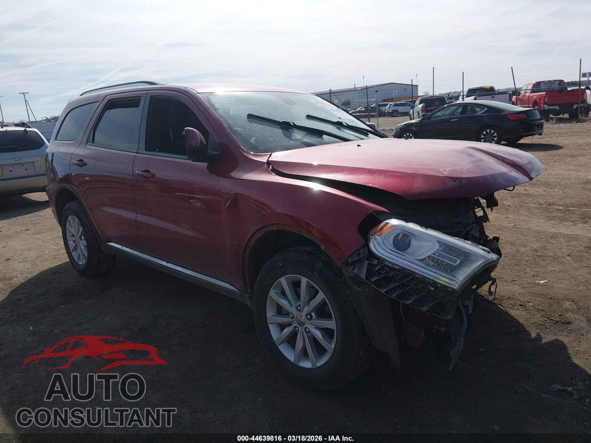 DODGE DURANGO 2014 - 1C4RDJAG1EC599400