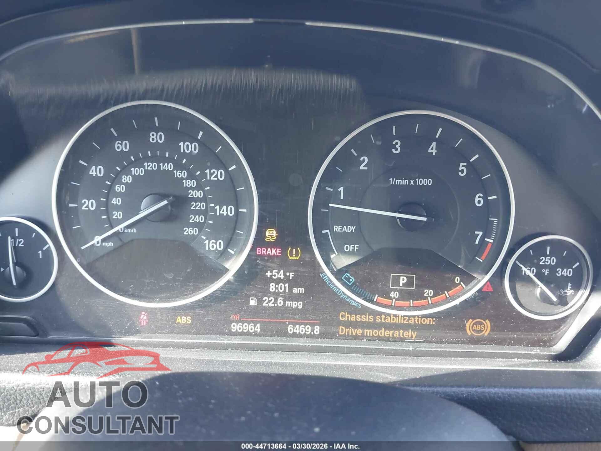 BMW 320I 2014 - WBA3C3G57ENS67005
