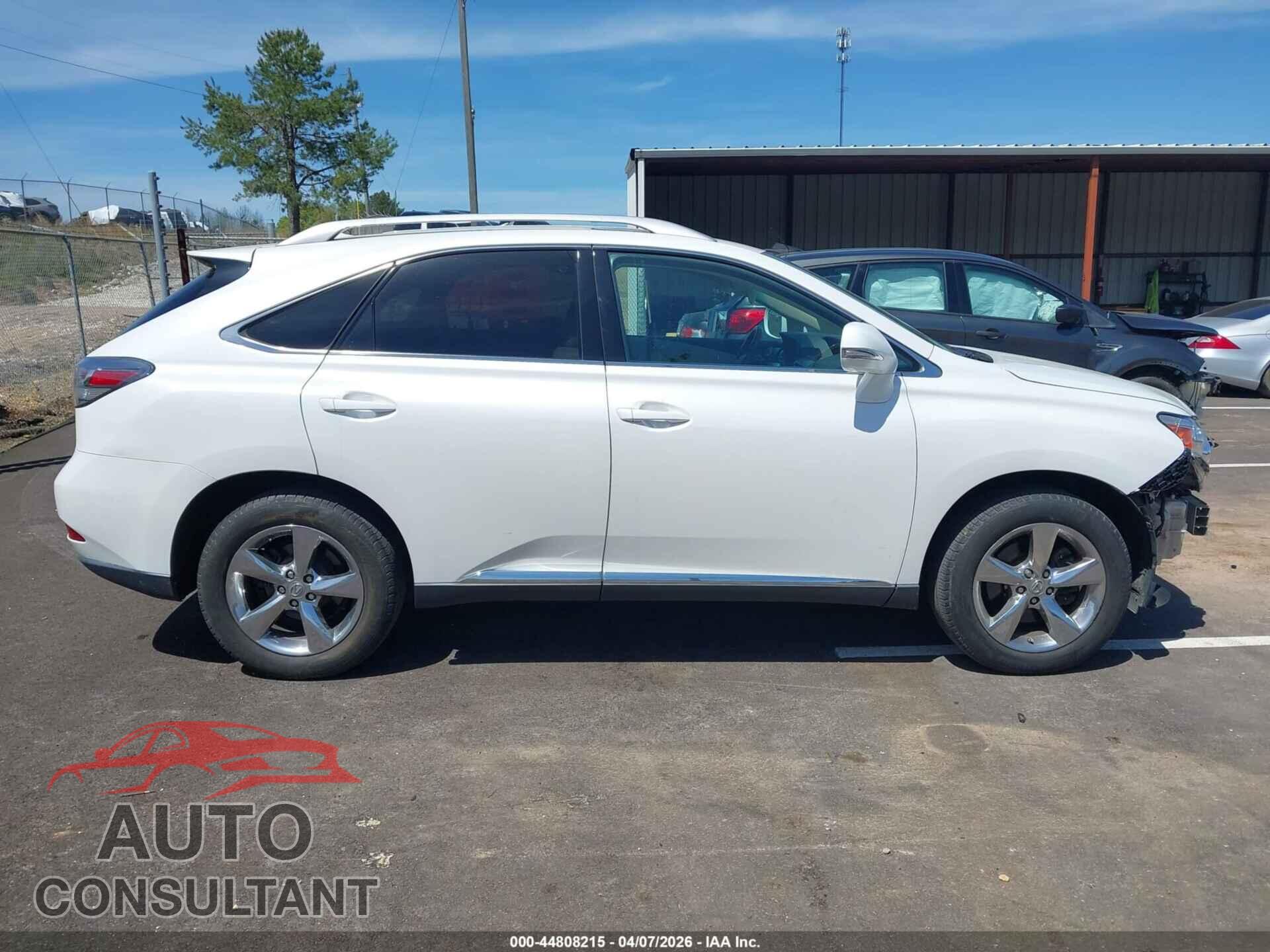 LEXUS RX 350 2012 - 2T2BK1BA7CC140762