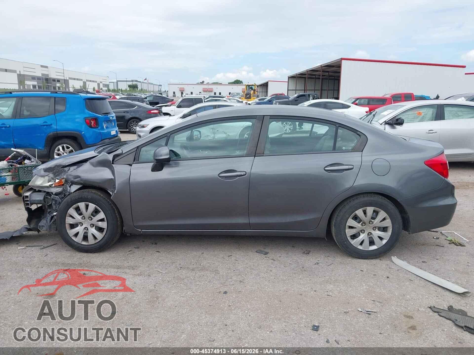 HONDA CIVIC 2012 - 19XFB2F53CE076133