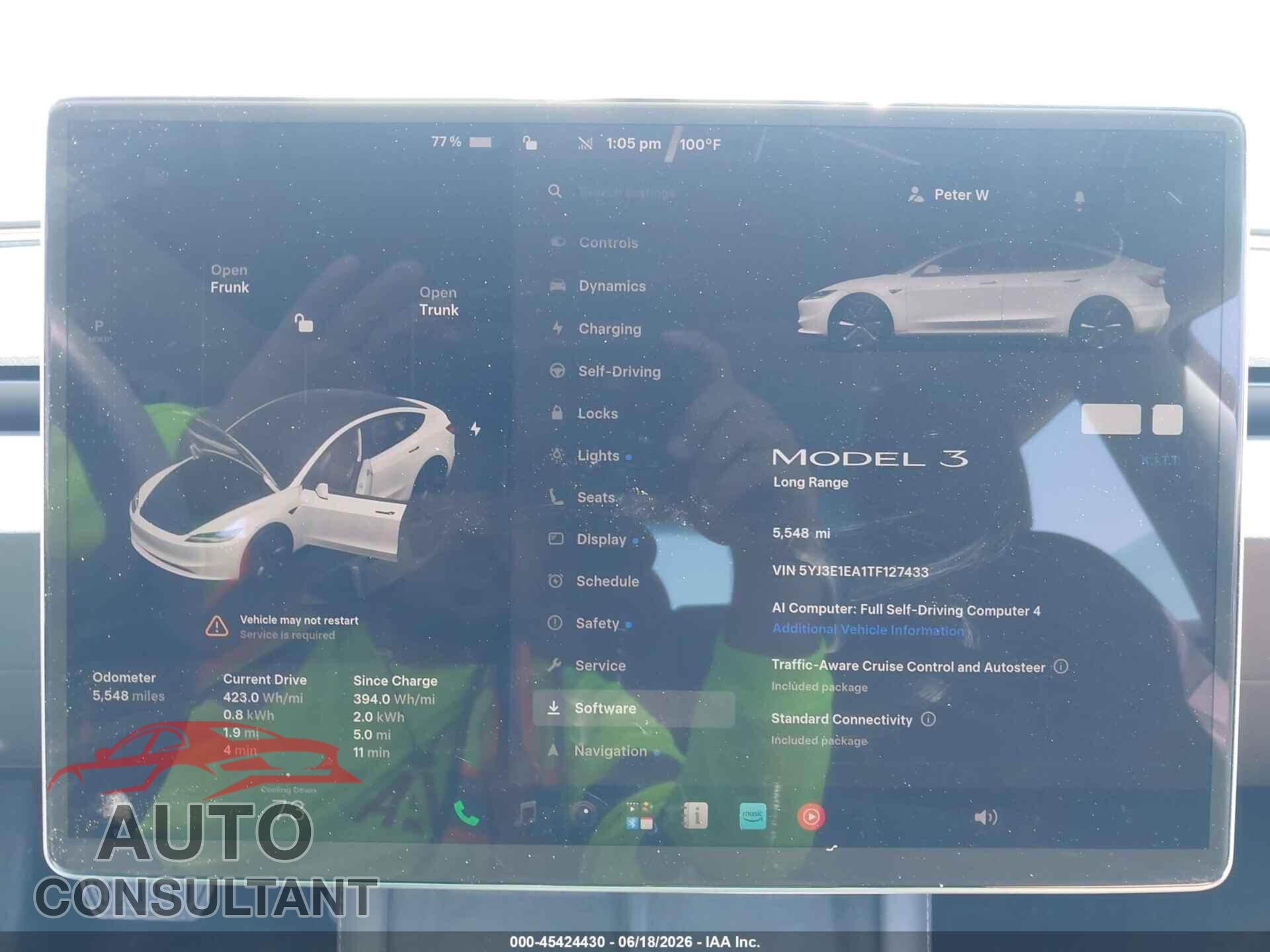 TESLA MODEL 3 2026 - 5YJ3E1EA1TF127433