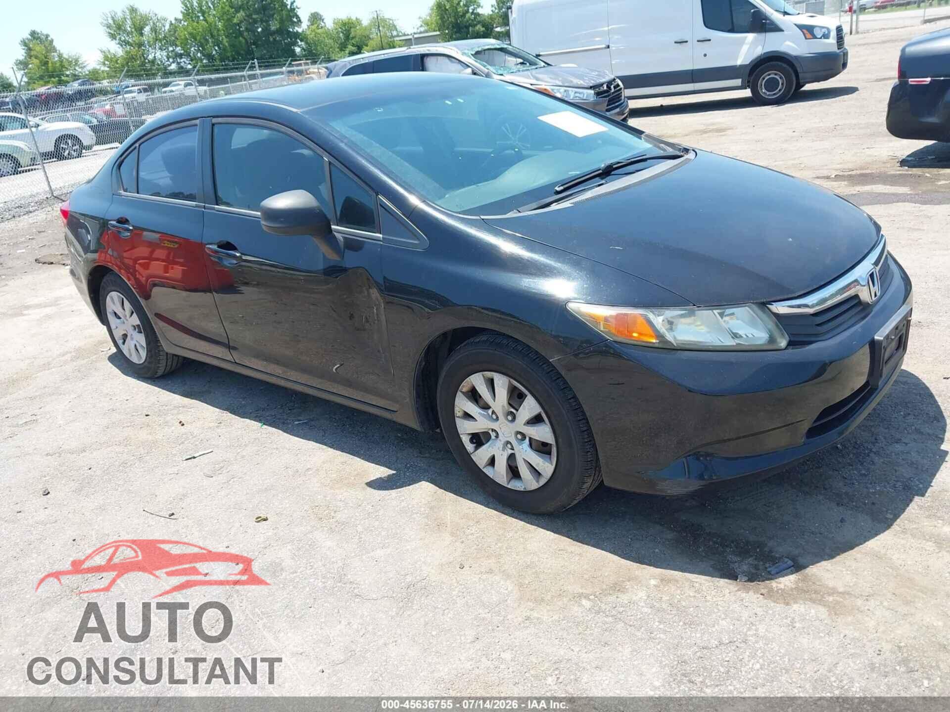 HONDA CIVIC 2012 - 2HGFB2F5XCH304697