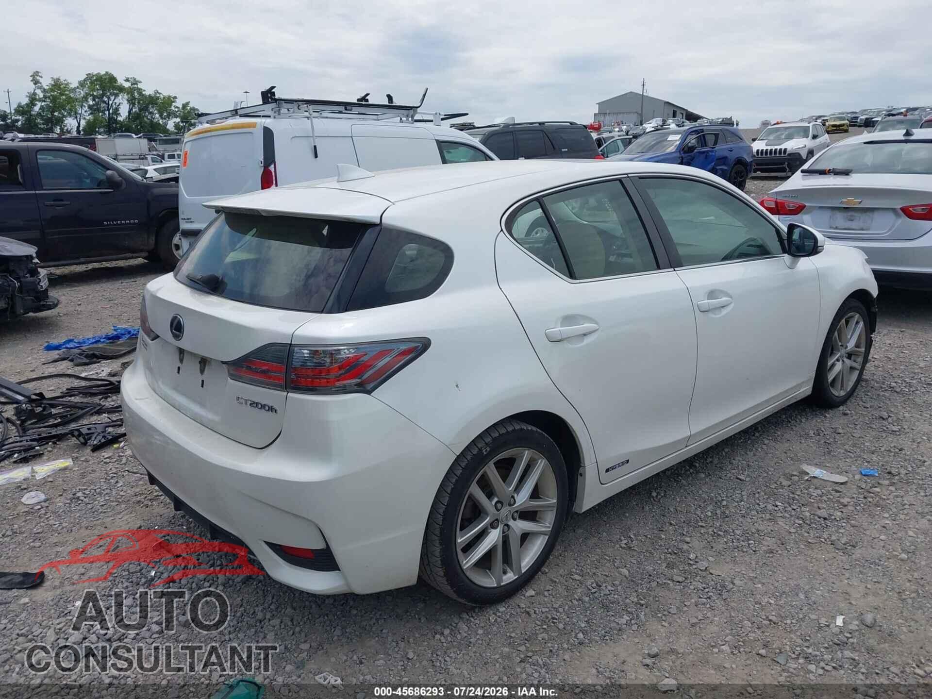 LEXUS CT 200H 2014 - JTHKD5BH9E2187620