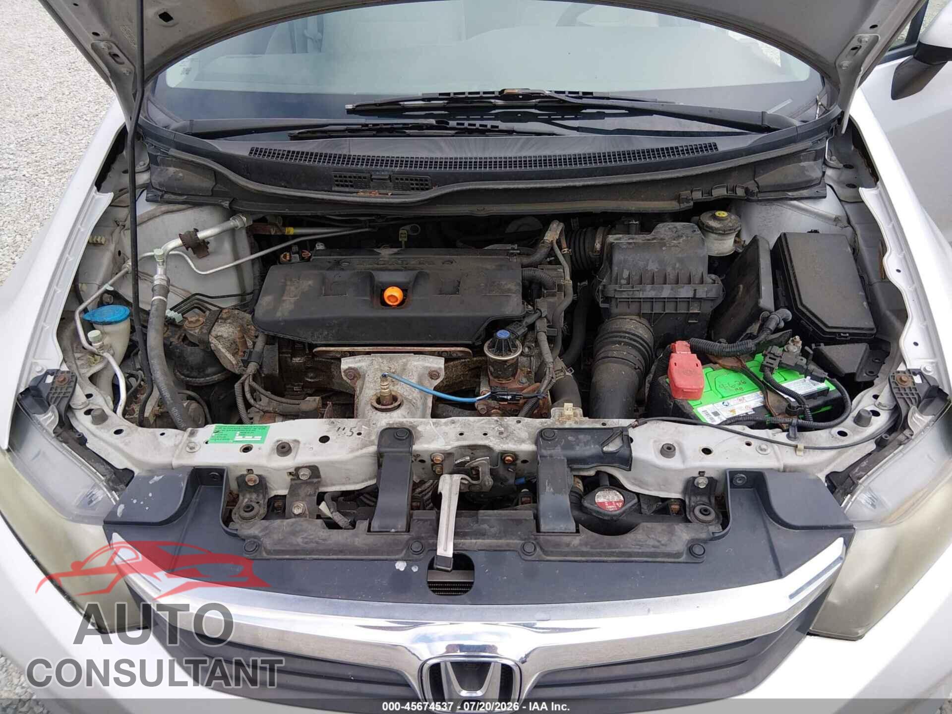 HONDA CIVIC 2012 - 2HGFB2F53CH301642