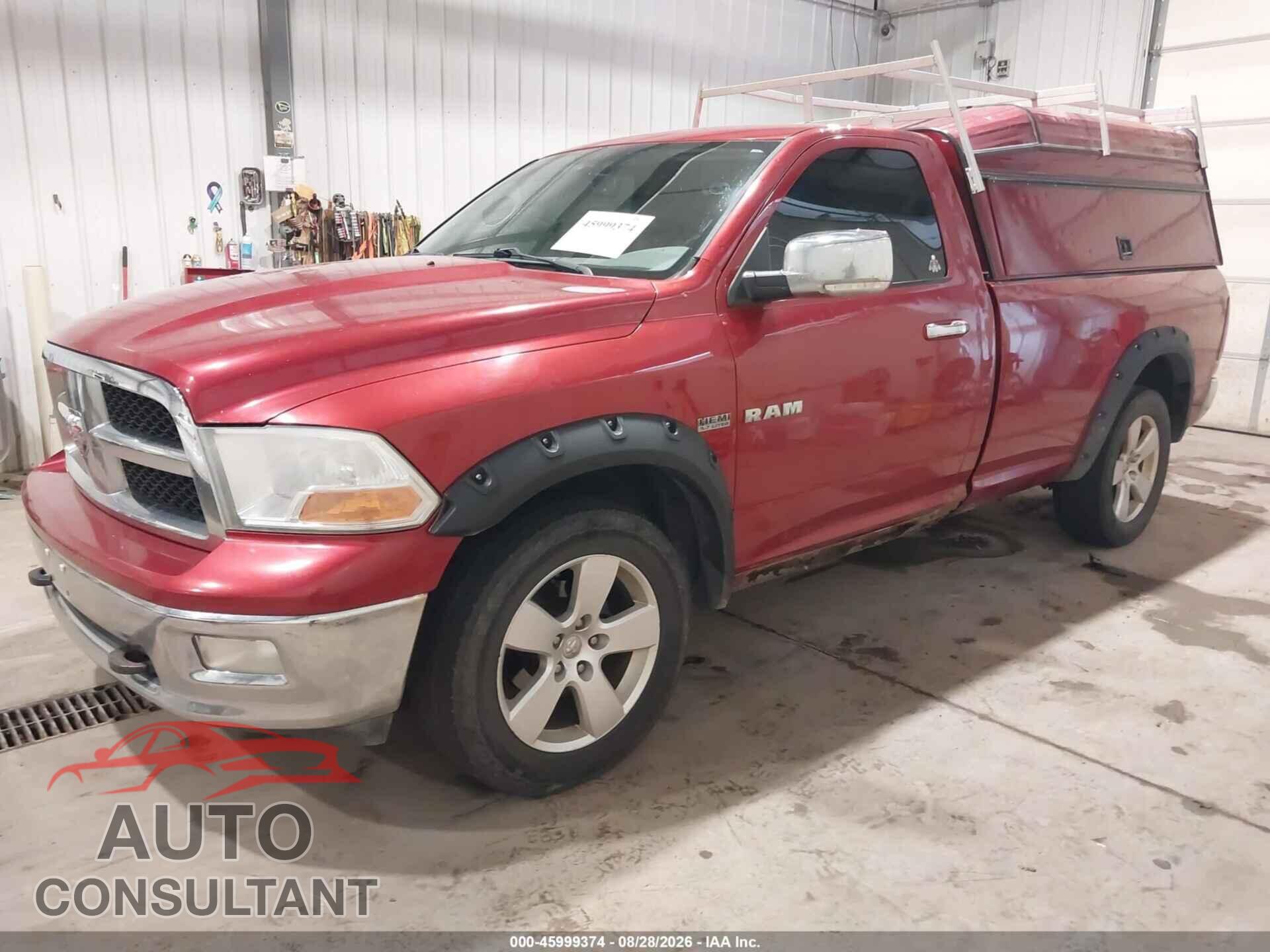 DODGE RAM 1500 2010 - 3D7JV1ET2AG133392