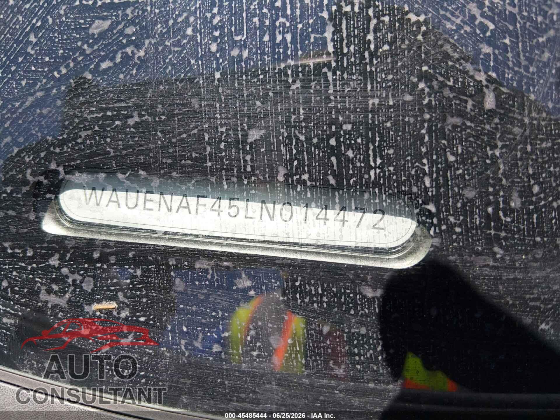 AUDI A4 2020 - WAUENAF45LN014472