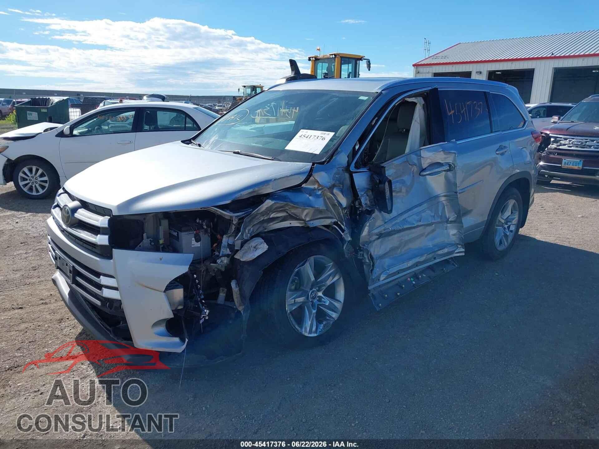 TOYOTA HIGHLANDER 2017 - 5TDDZRFH4HS395947