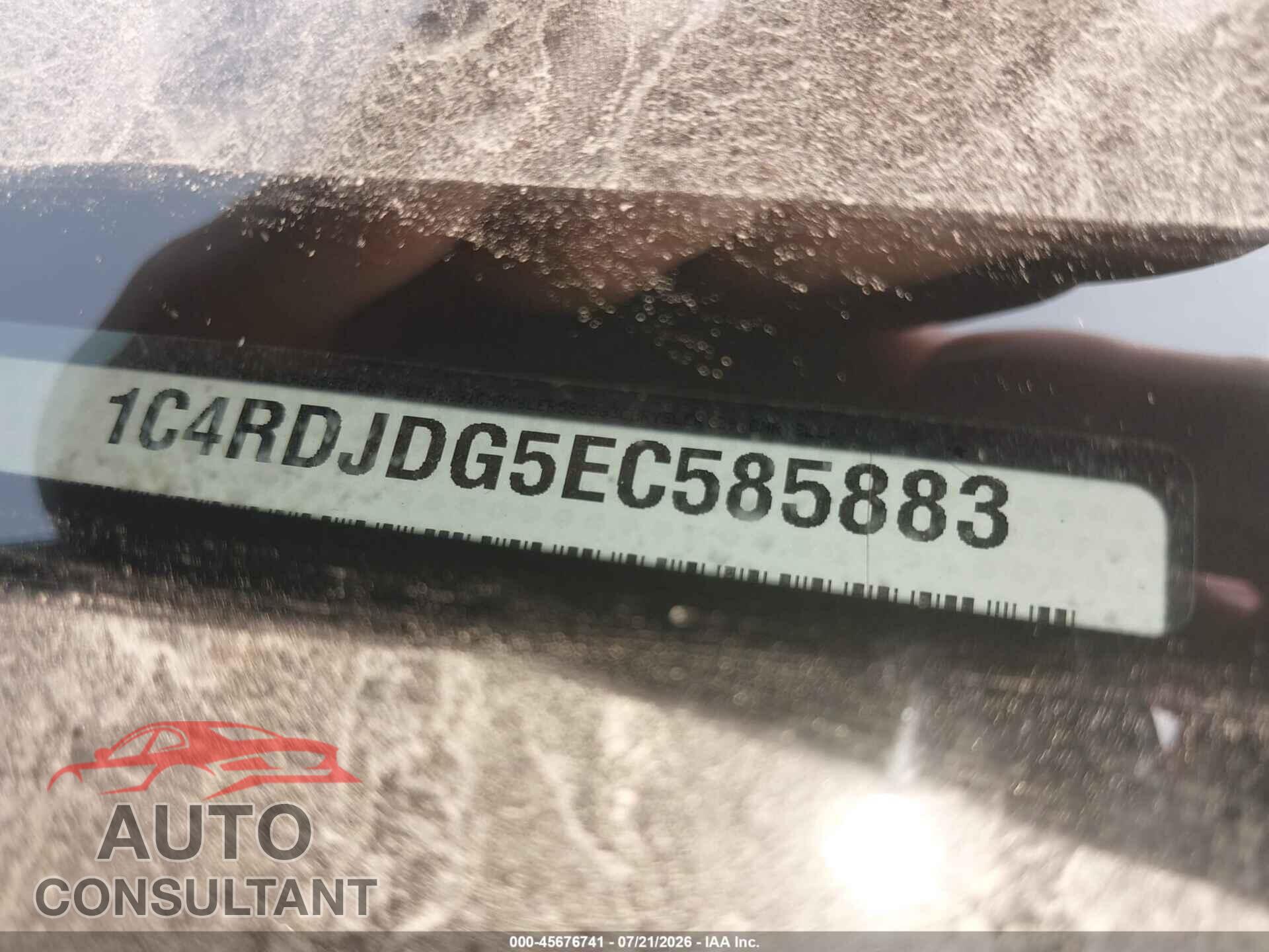 DODGE DURANGO 2014 - 1C4RDJDG5EC585883