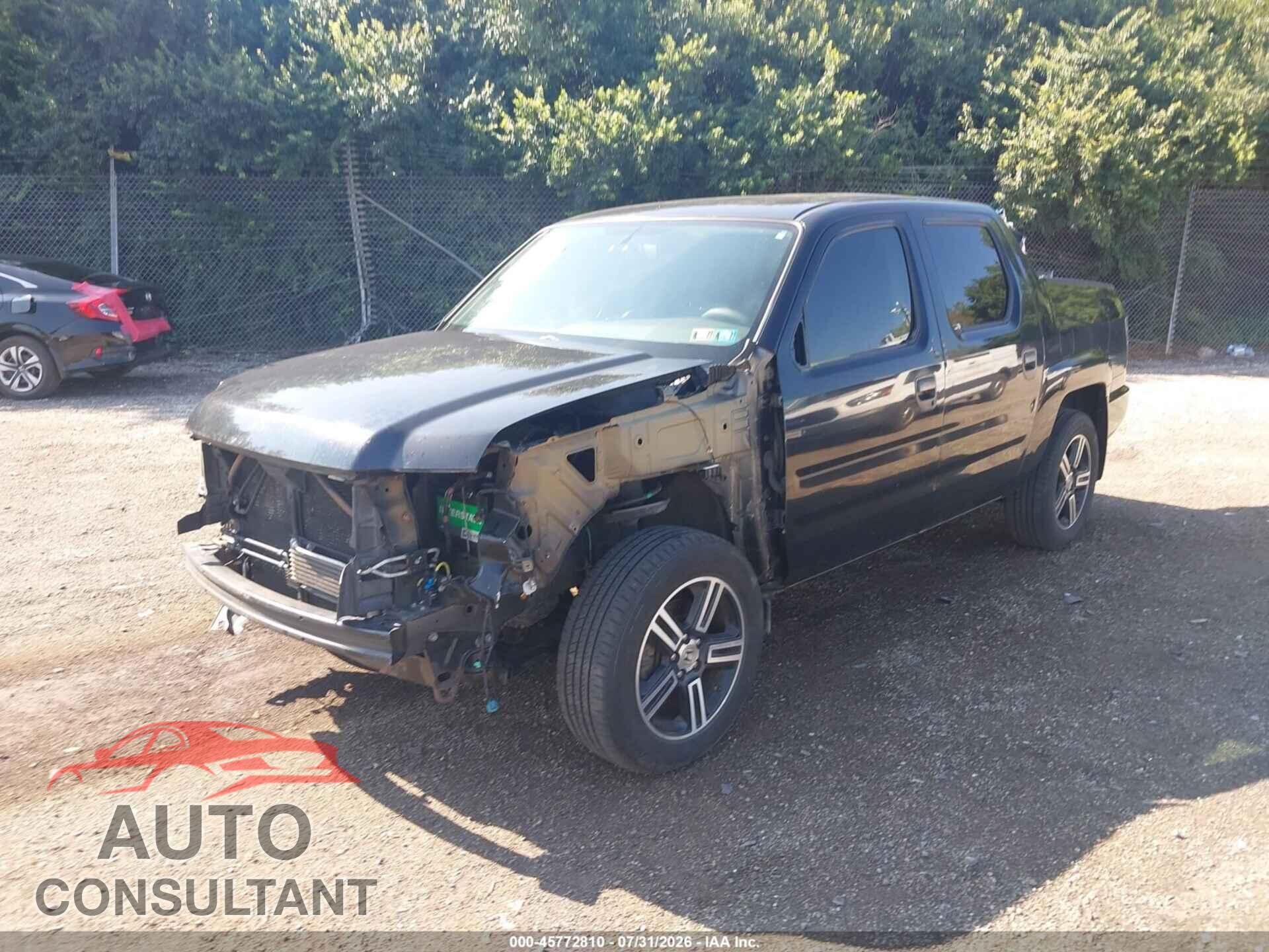 HONDA RIDGELINE 2013 - 5FPYK1F76DB008349