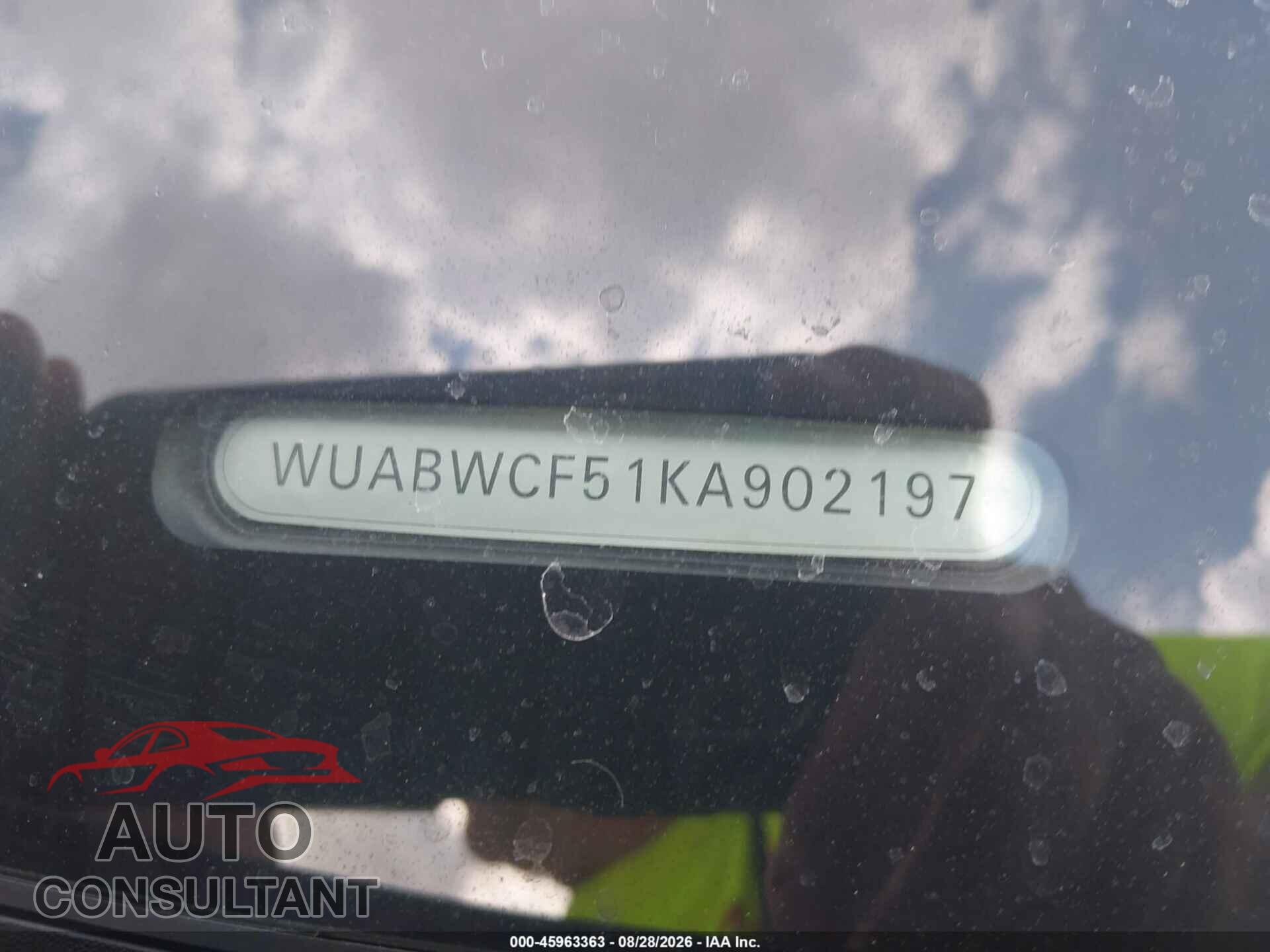 AUDI RS 5 2019 - WUABWCF51KA902197