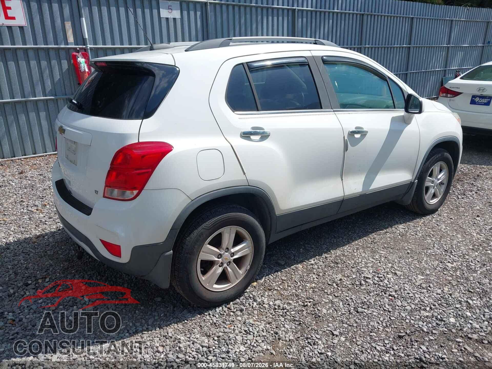 CHEVROLET TRAX 2017 - KL7CJPSB5HB211211