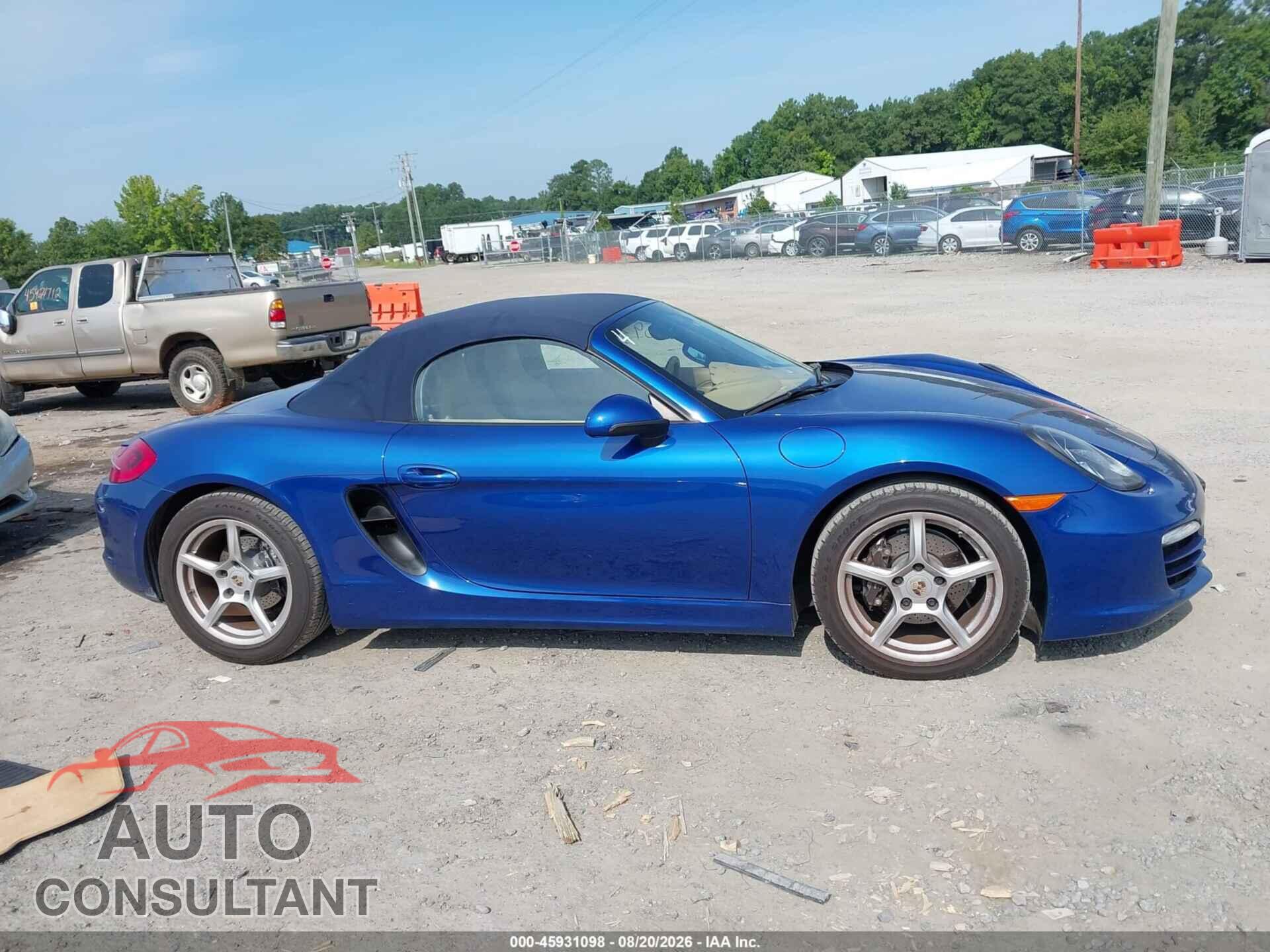 PORSCHE BOXSTER 2013 - WP0CA2A86DS112080