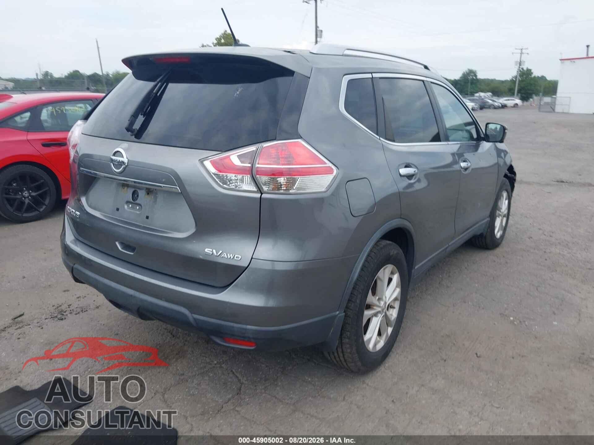 NISSAN ROGUE 2015 - KNMAT2MV4FP571214