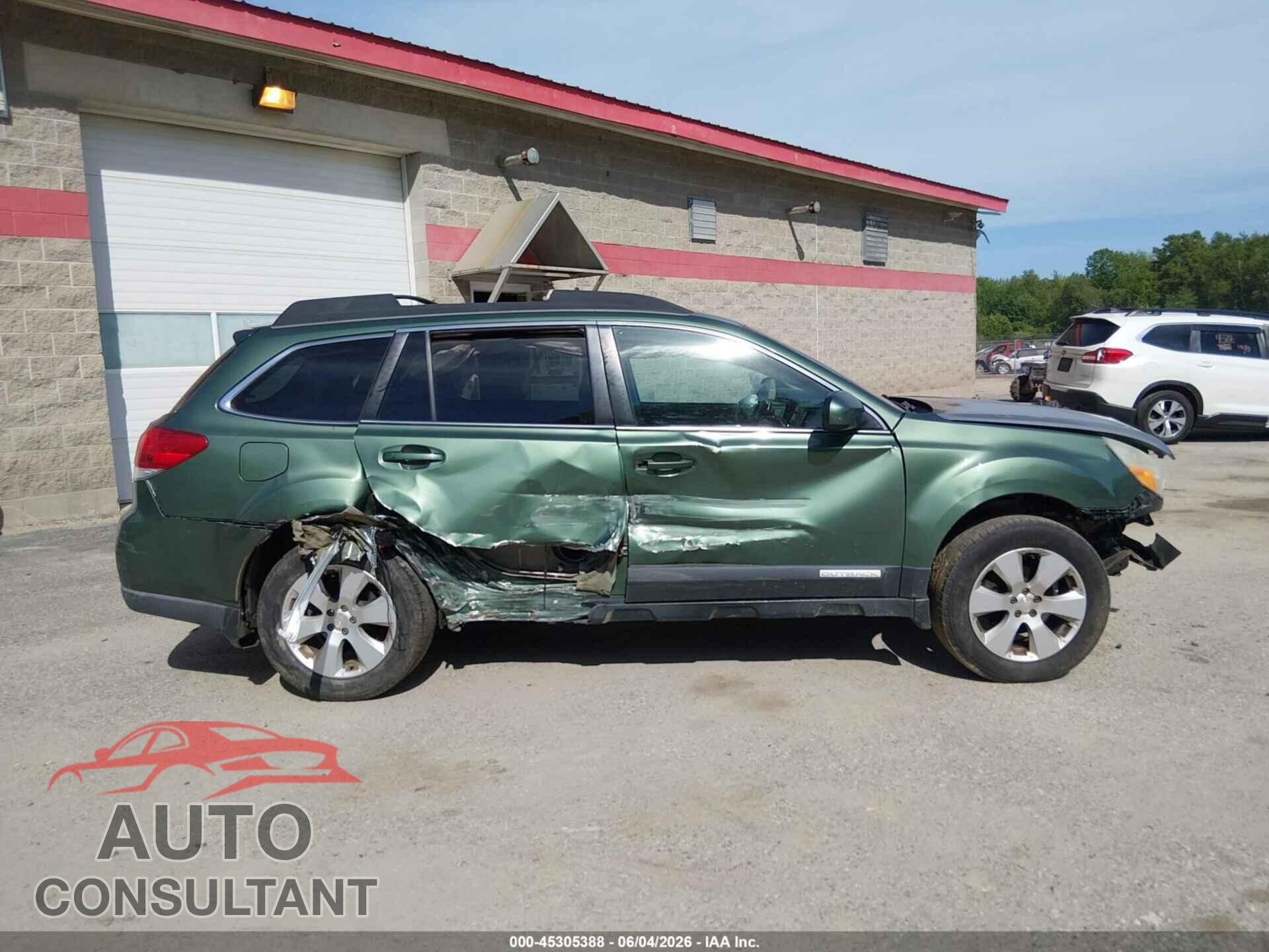 SUBARU OUTBACK 2012 - 4S4BRBCCXC3244611