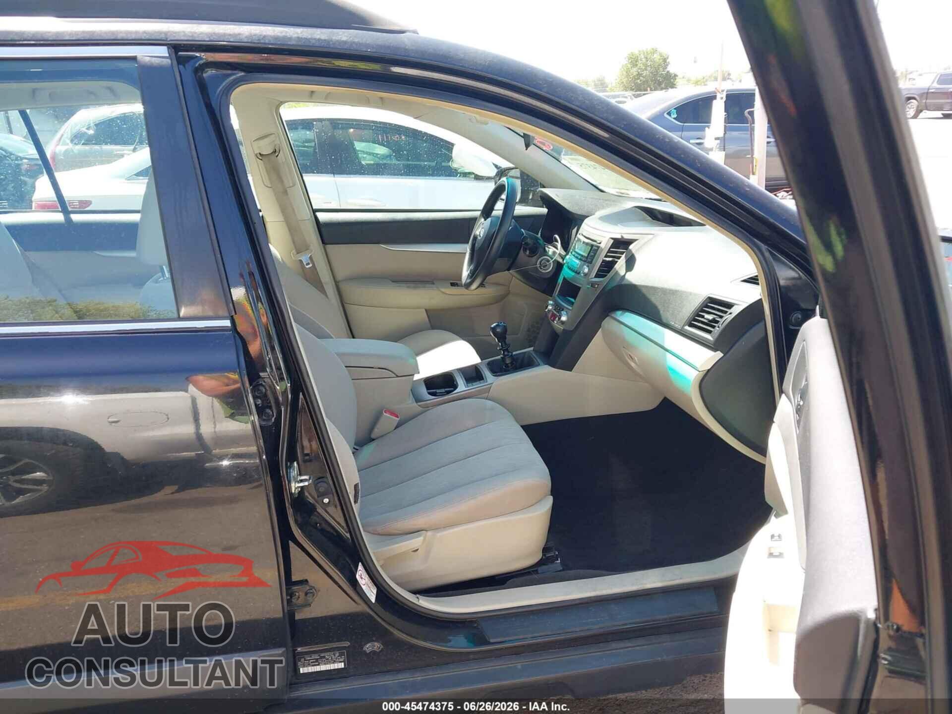 SUBARU OUTBACK 2013 - 4S4BRCAC5D1236308