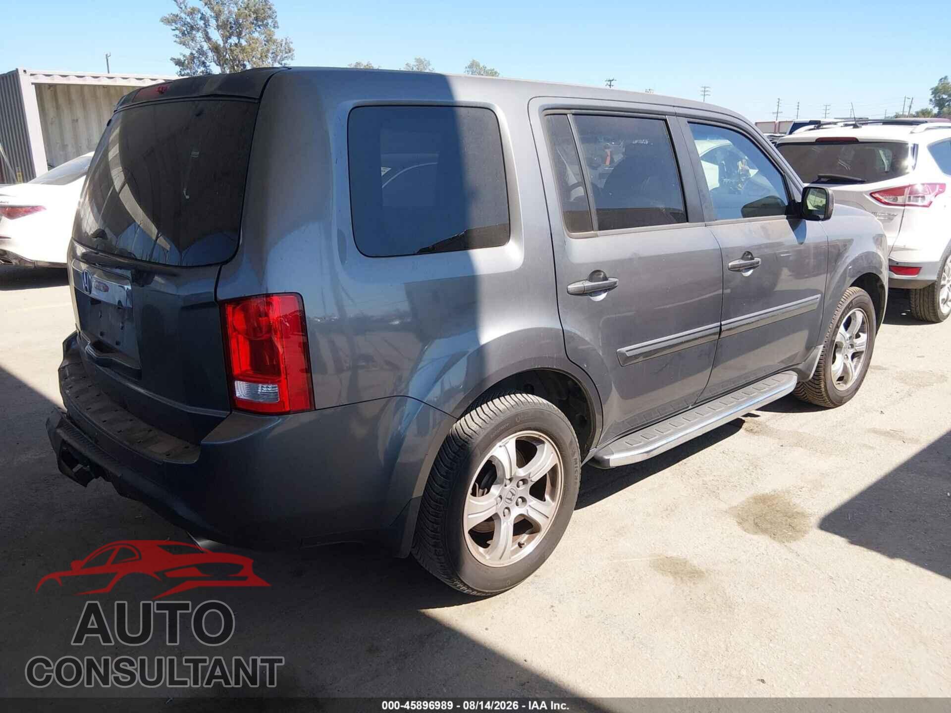 HONDA PILOT 2012 - 5FNYF3H59CB022815