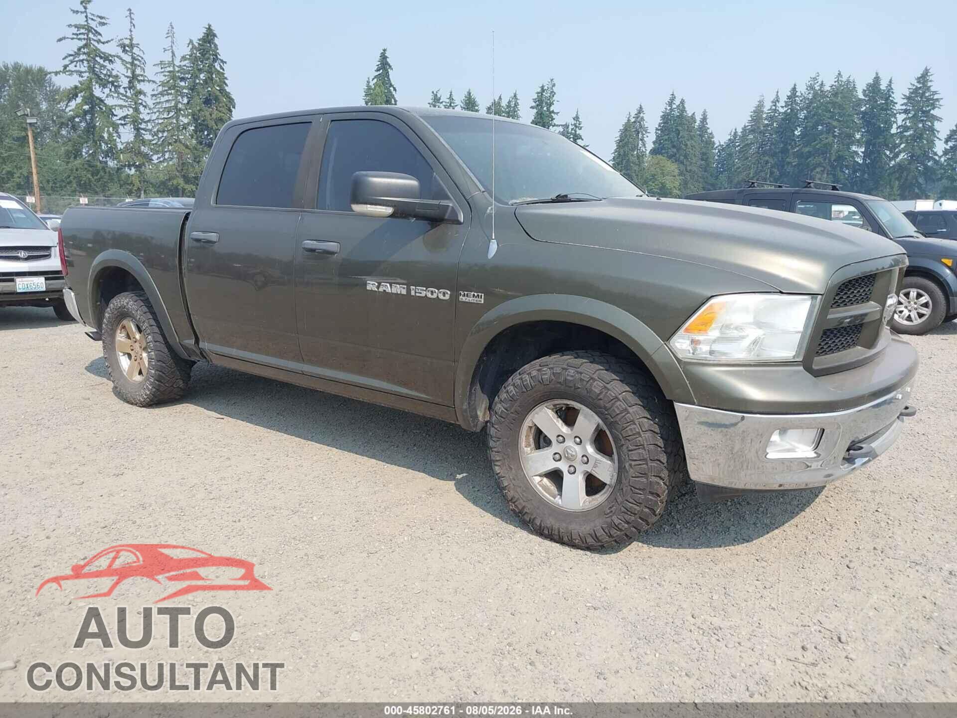 DODGE RAM 1500 2012 - 1C6RD7LT2CS176512