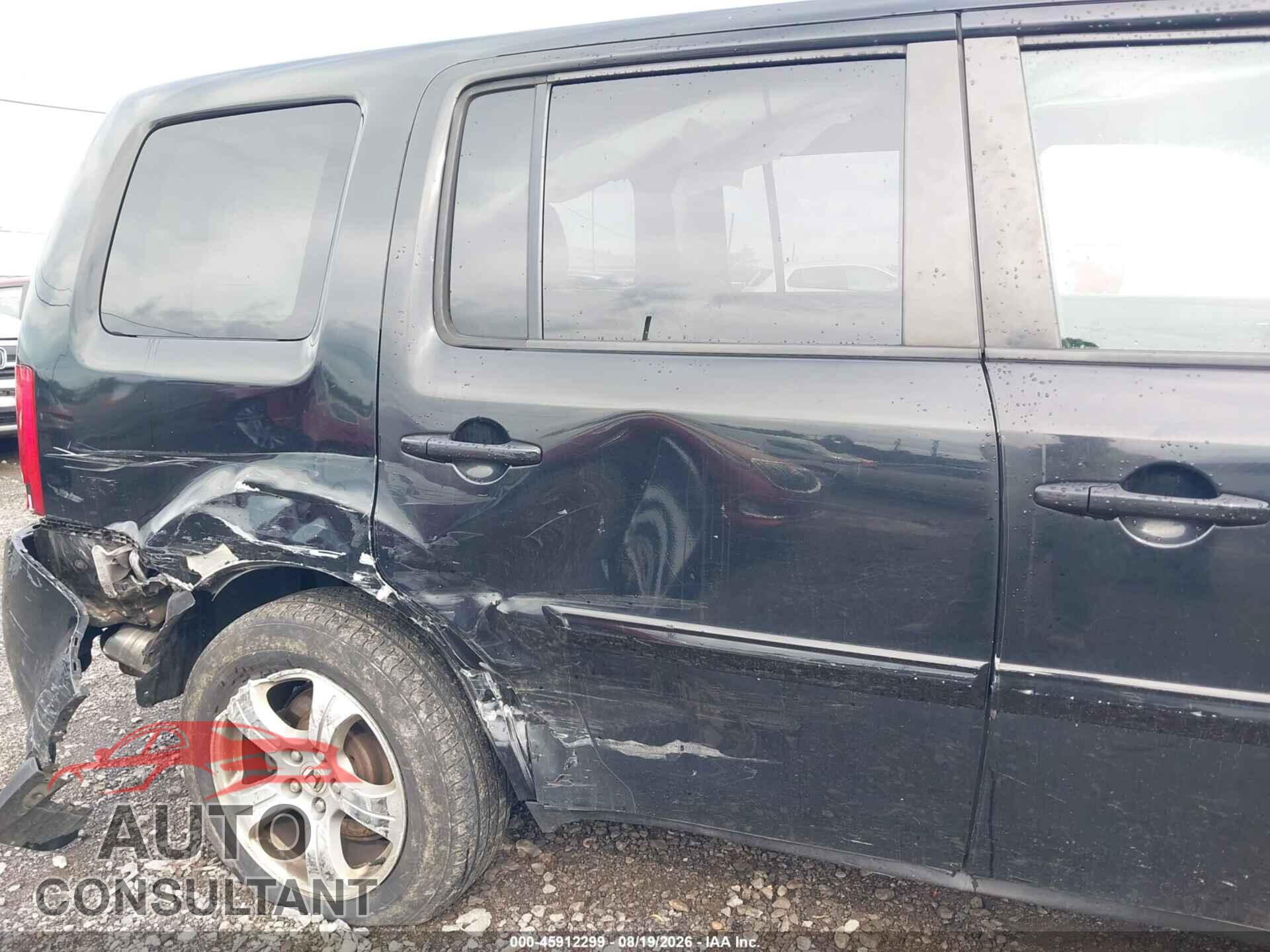 HONDA PILOT 2013 - 5FNYF4H57DB026207