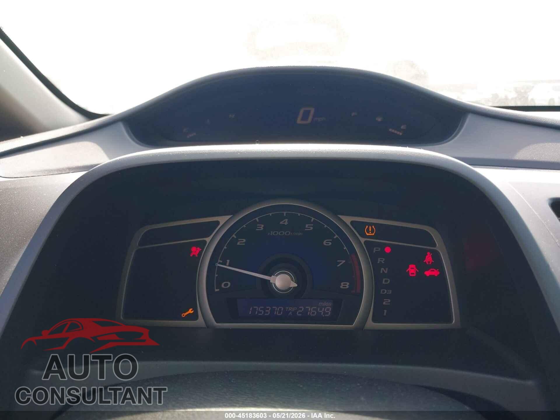 HONDA CIVIC 2010 - 19XFA1F58AE073545