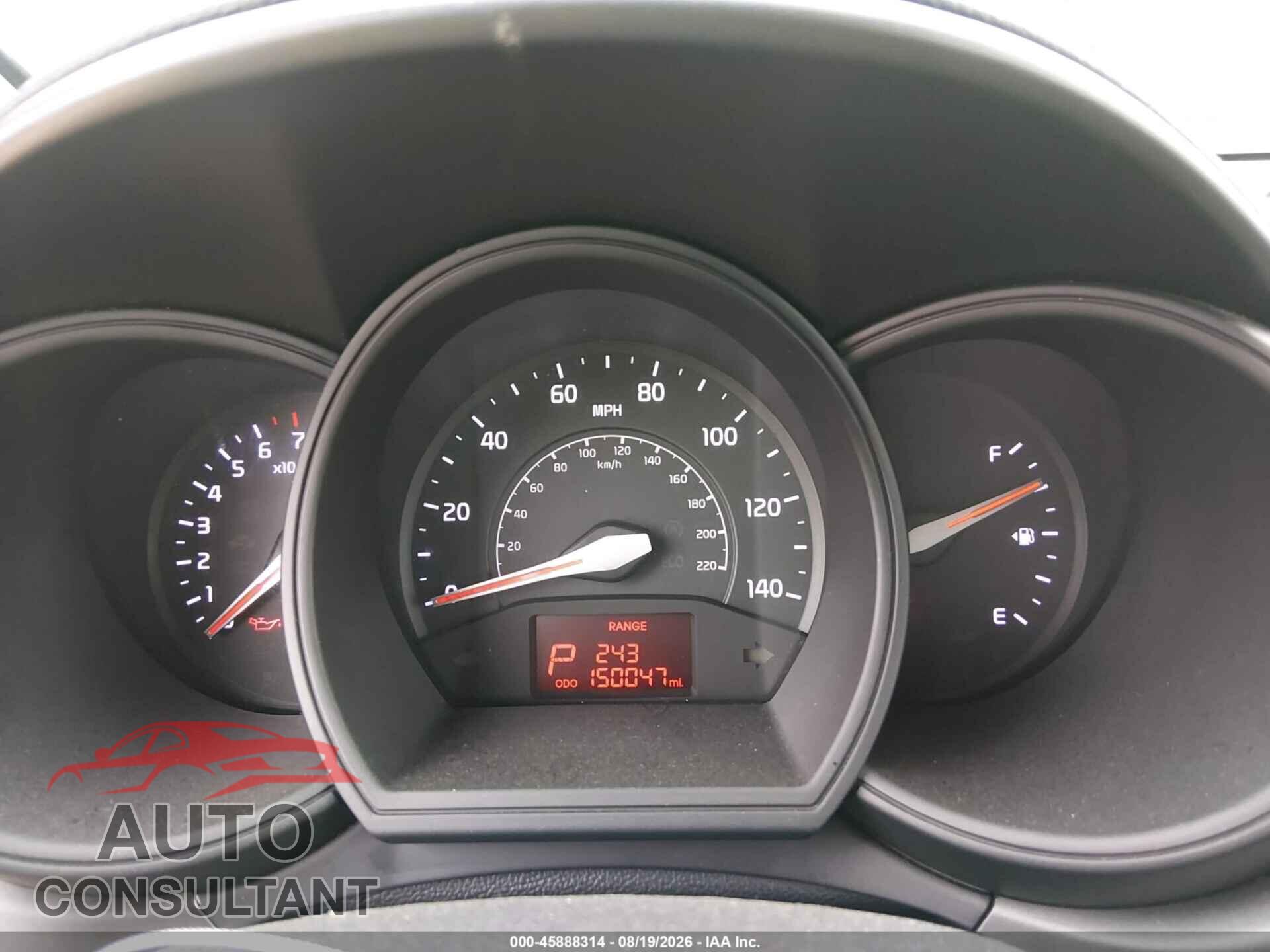 KIA RIO5 2012 - KNADN5A35C6033129