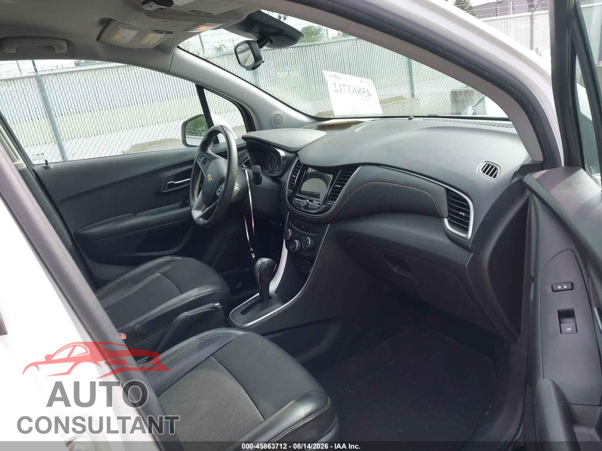 CHEVROLET TRAX 2019 - KL7CJPSB5KB875483