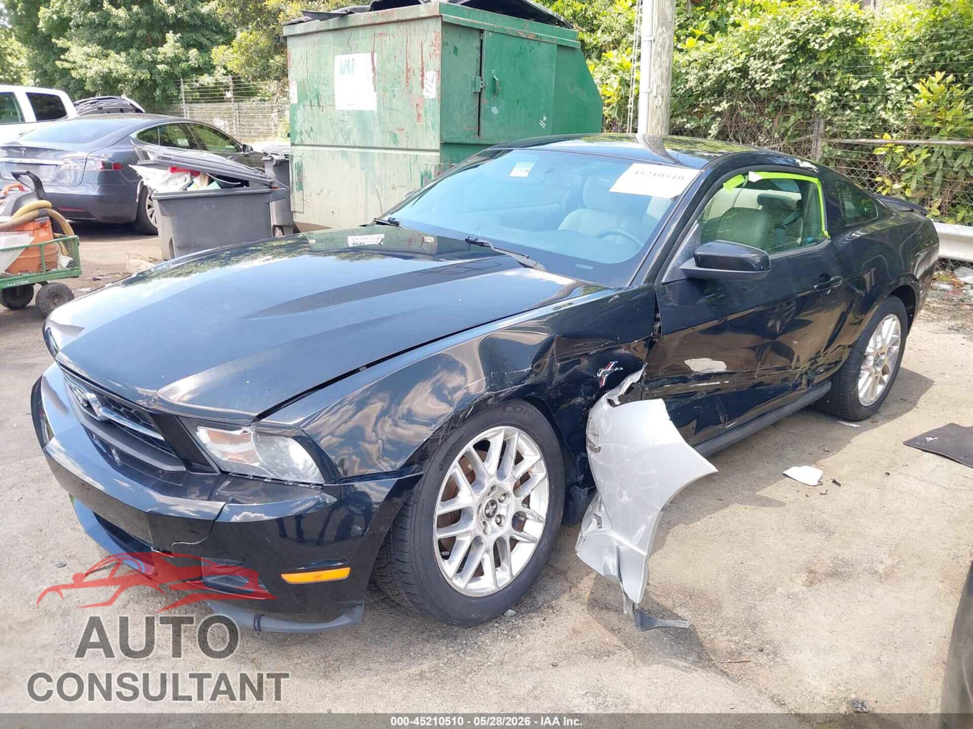 FORD MUSTANG 2012 - 1ZVBP8AM4C5277002