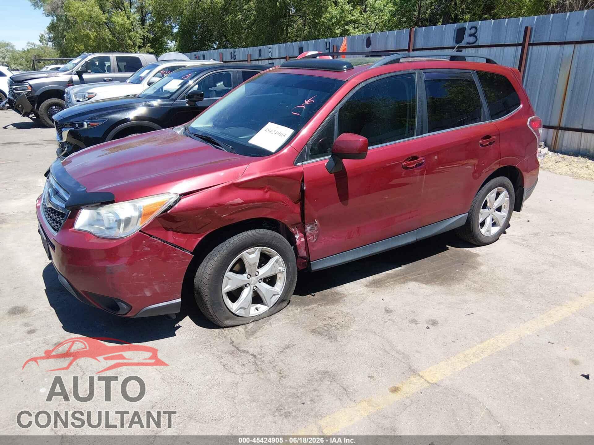SUBARU FORESTER 2014 - JF2SJAJC1EH408358