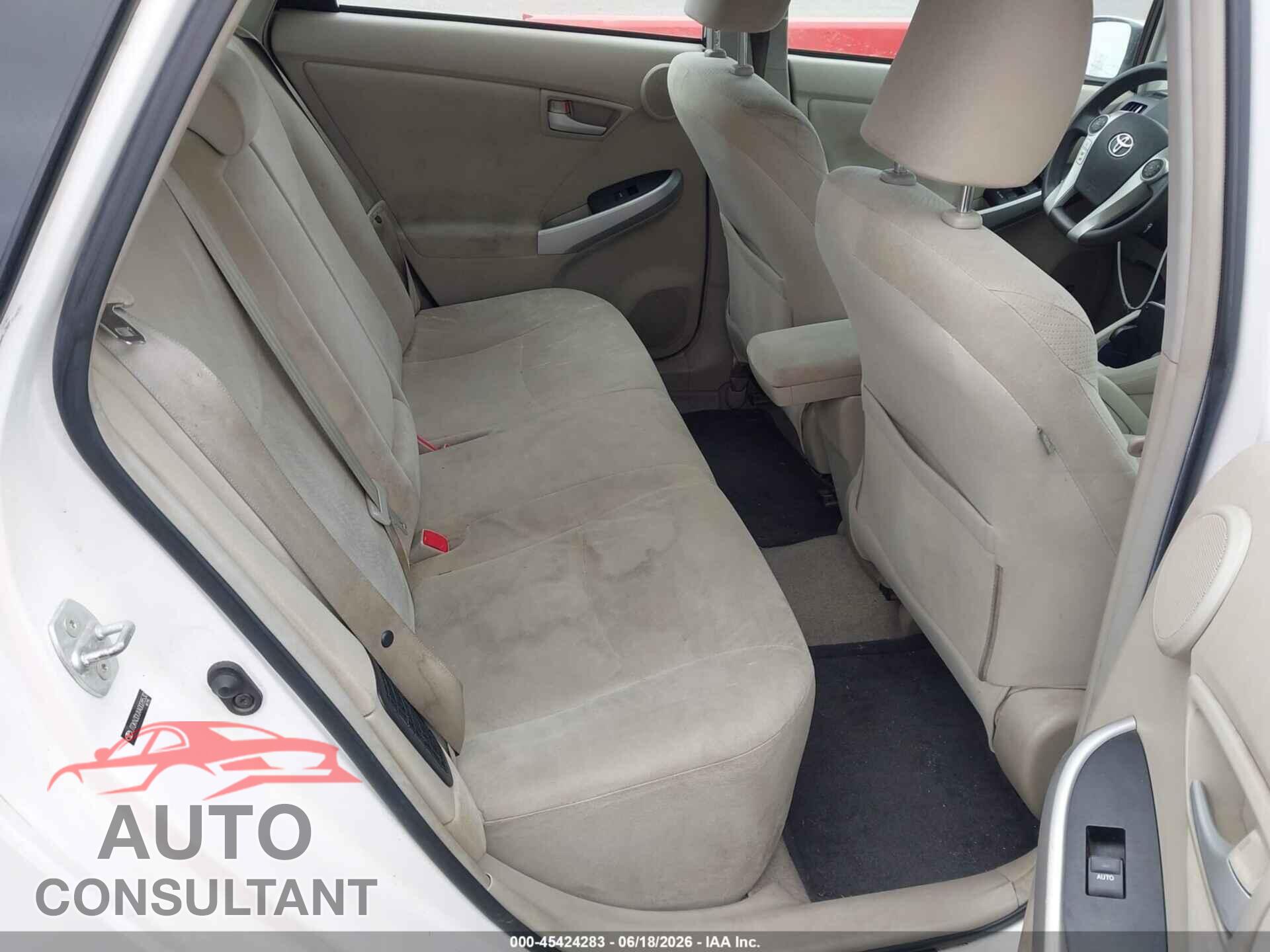 TOYOTA PRIUS 2010 - JTDKN3DUXA0028530