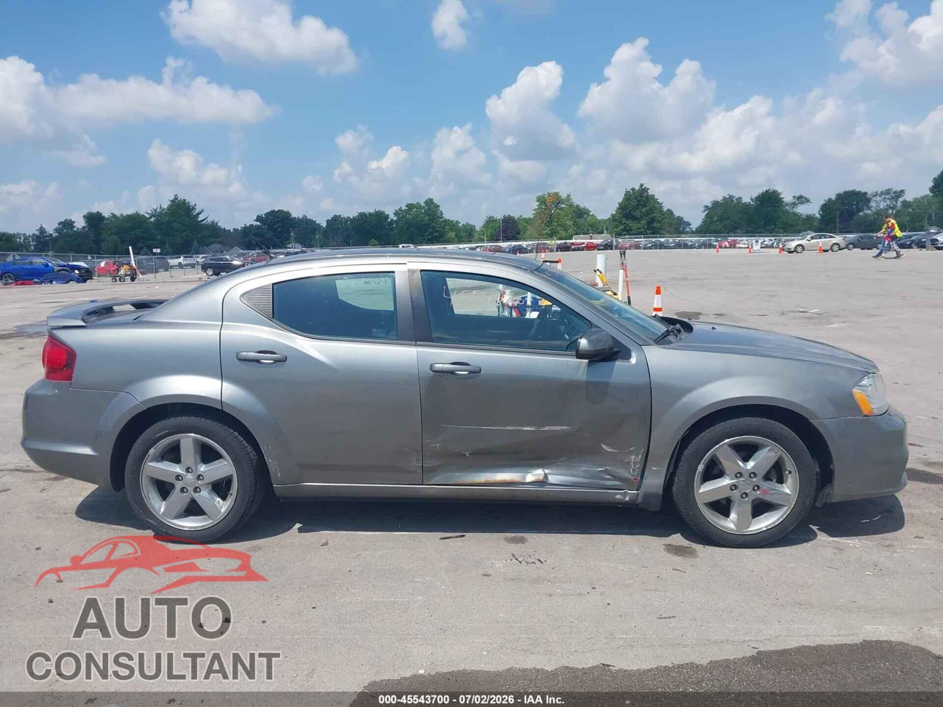 DODGE AVENGER 2013 - 1C3CDZCB7DN582873