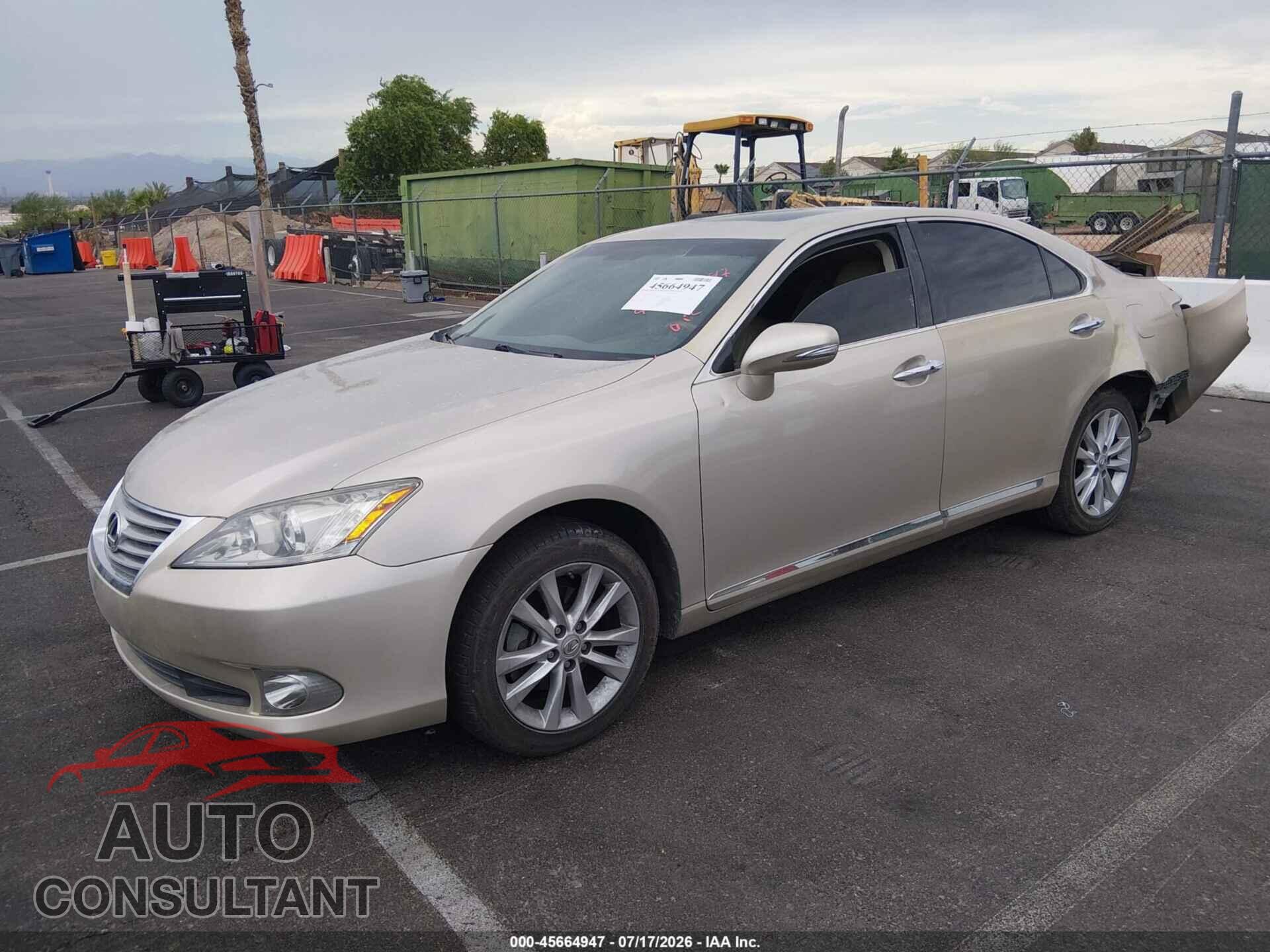 LEXUS ES 350 2012 - JTHBK1EG5C2507899