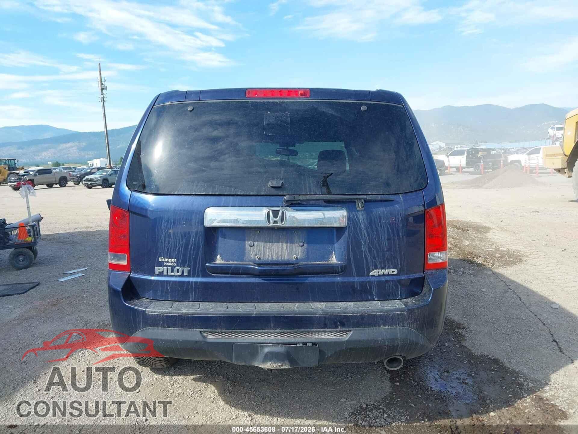 HONDA PILOT 2013 - 5FNYF4H58DB055456