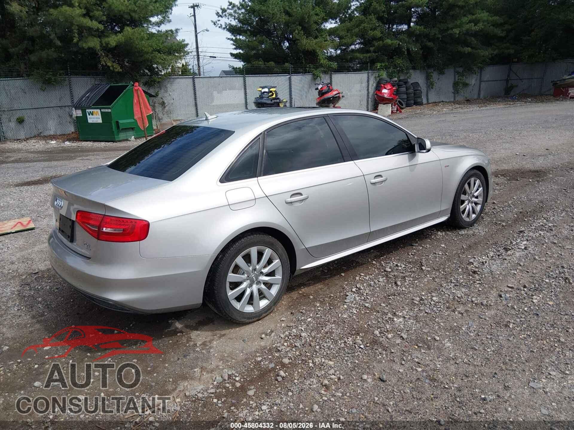 AUDI A4 2015 - WAUBFAFL9FN014714