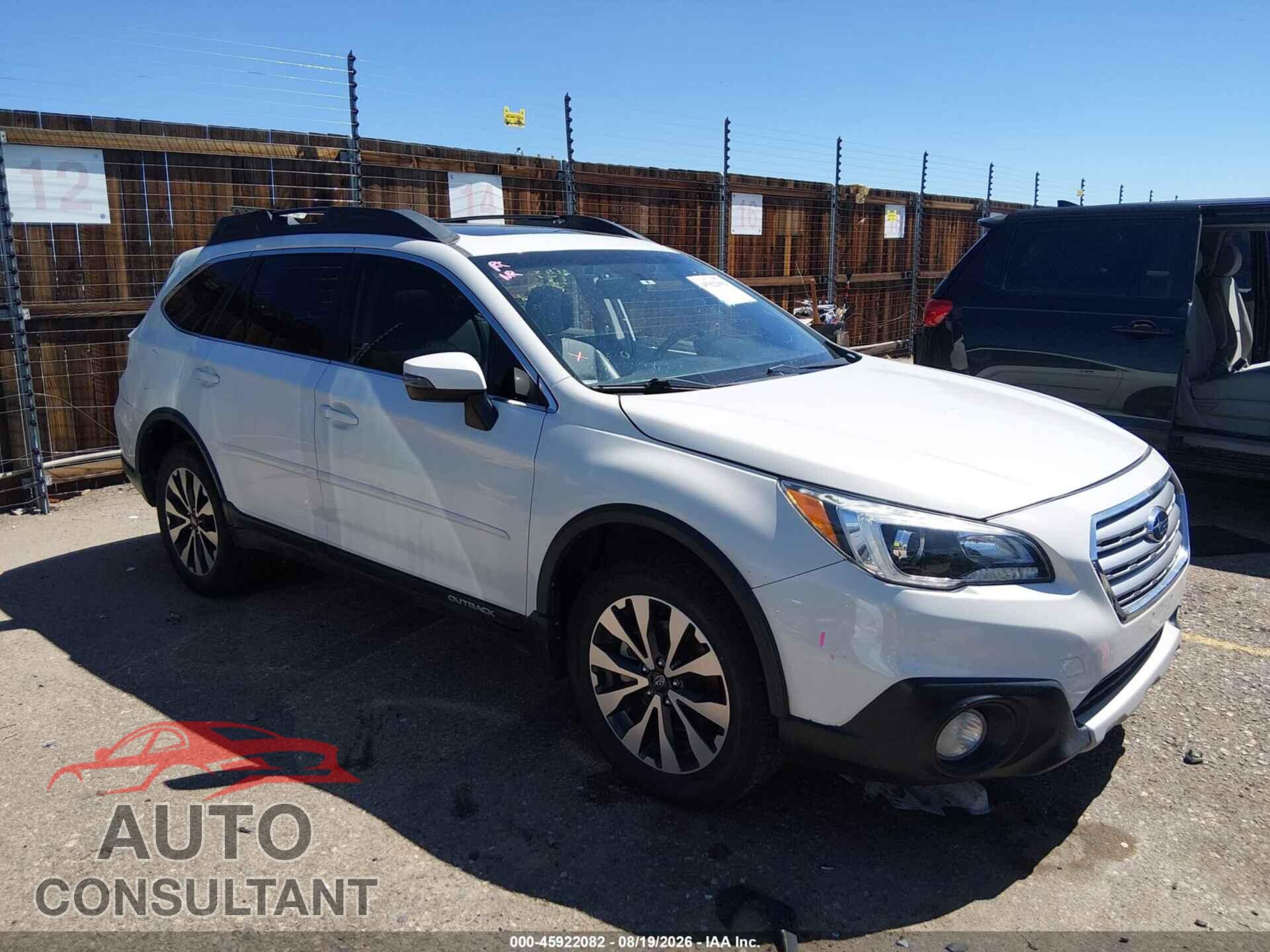 SUBARU OUTBACK 2015 - 4S4BSBNC6F3331881