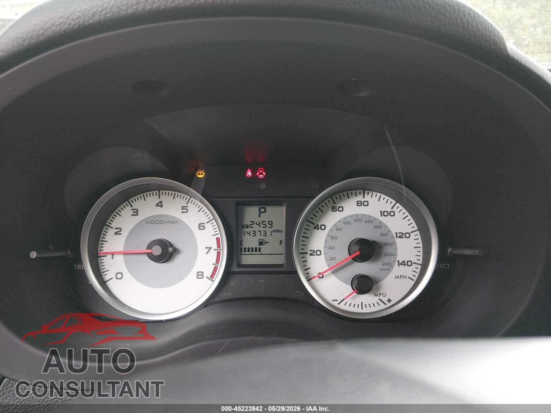 SUBARU IMPREZA 2013 - JF1GPAC67DH805376