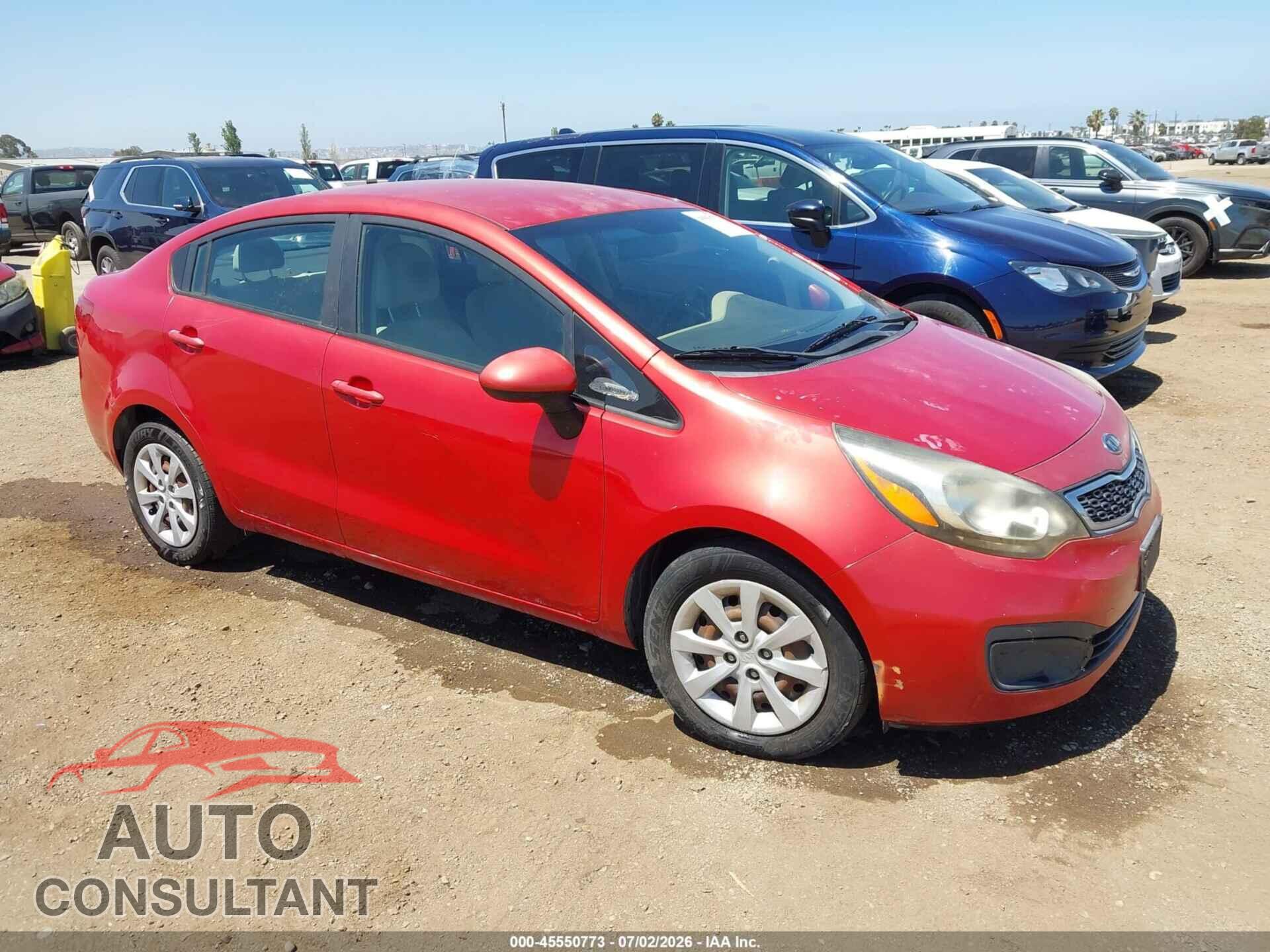 KIA RIO 2013 - KNADN4A30D6120321