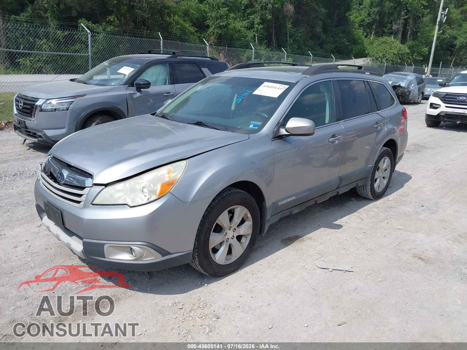 SUBARU OUTBACK 2010 - 4S4BRBKC7A3368754