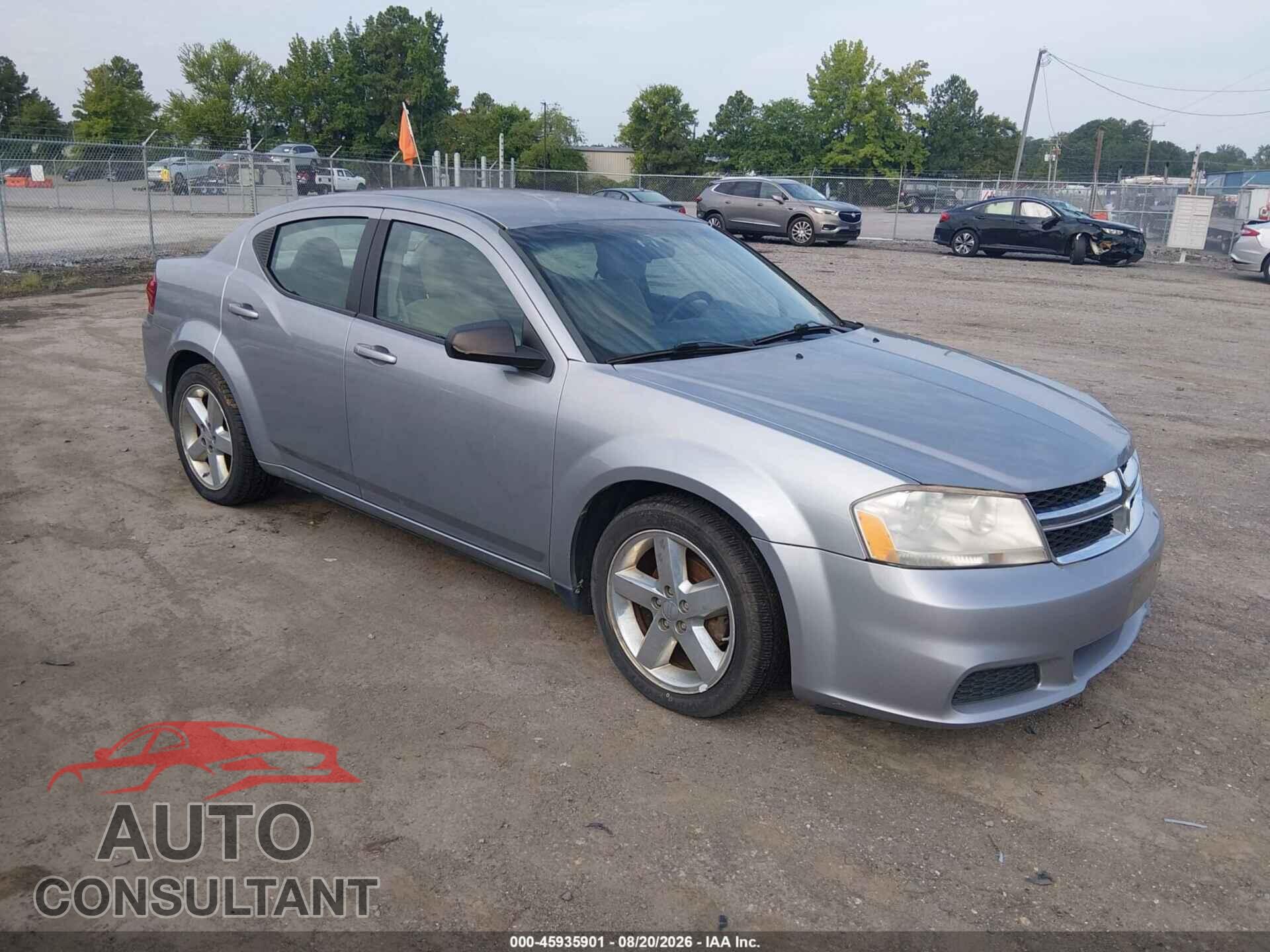 DODGE AVENGER 2013 - 1C3CDZAB1DN742359