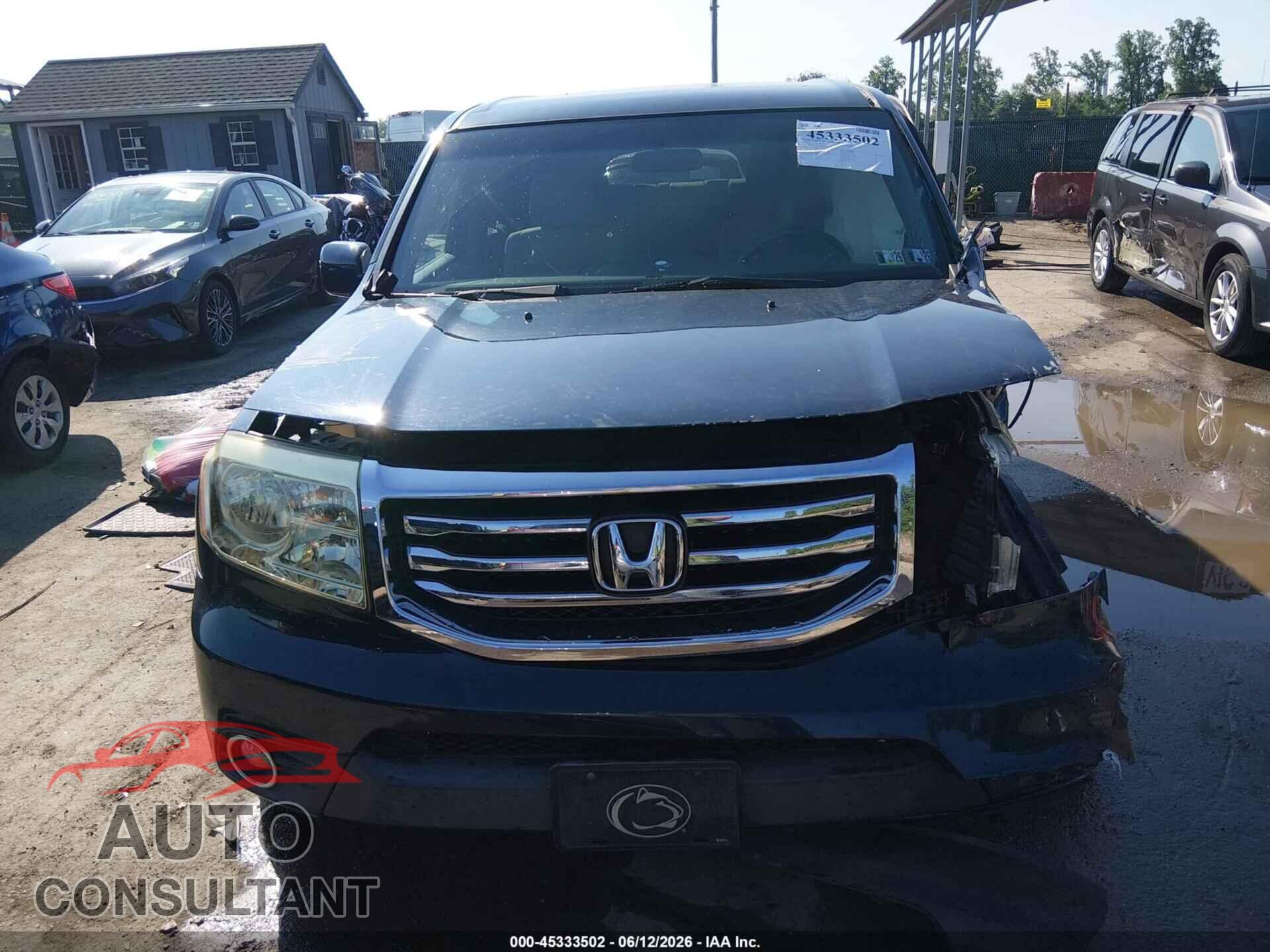HONDA PILOT 2012 - 5FNYF4H41CB003589