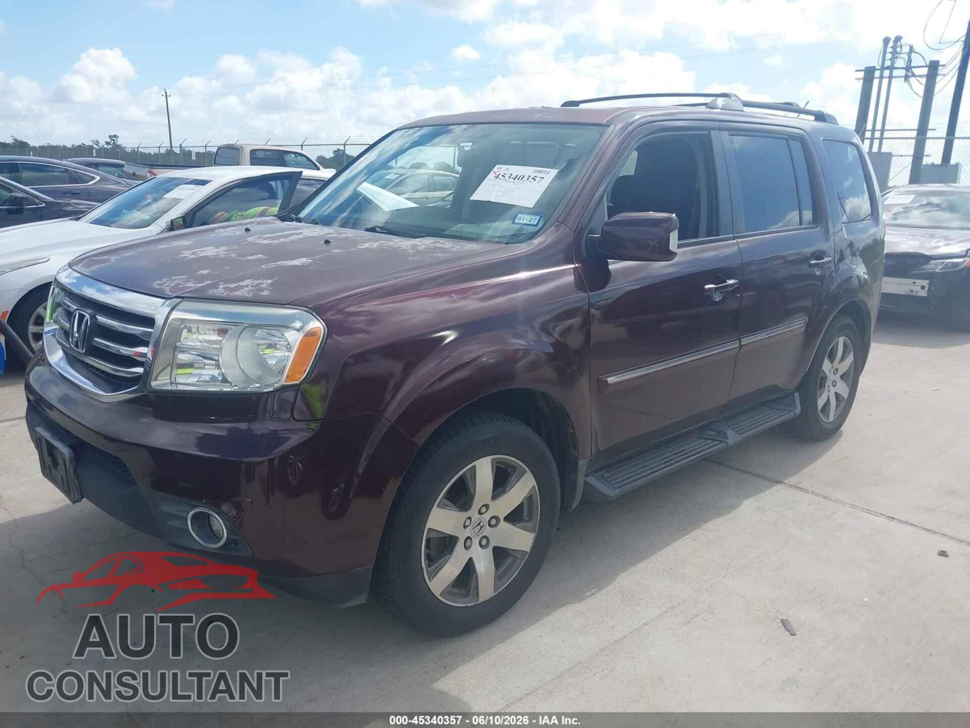 HONDA PILOT 2014 - 5FNYF3H90EB009571