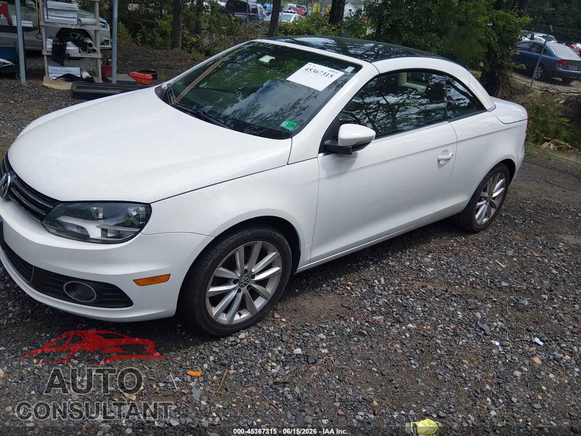 VOLKSWAGEN EOS 2012 - WVWBW7AH2CV000982